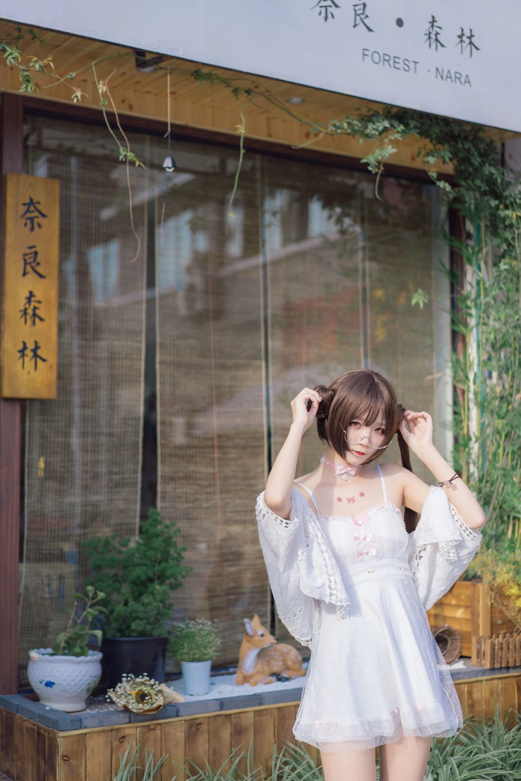 清纯少女五更百鬼 日常 双马尾插图3