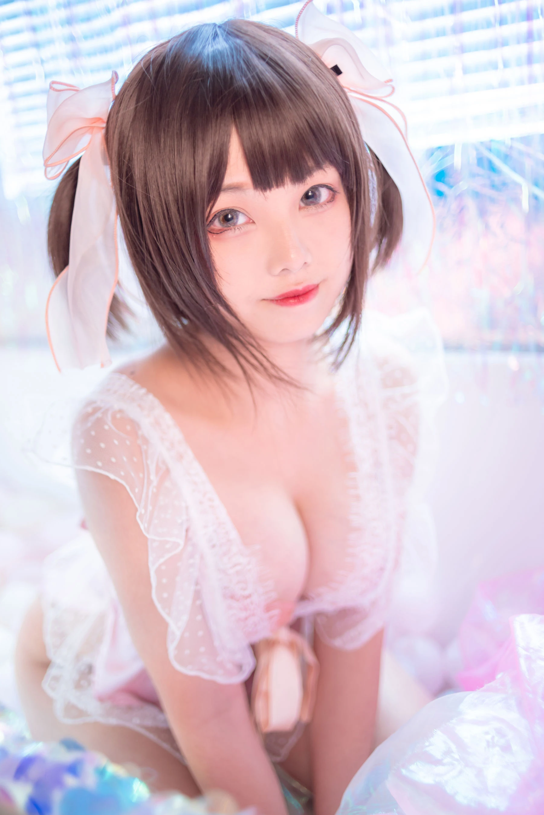 萌系小姐姐蜜汁猫裘 粉色私房 [14P]插图3