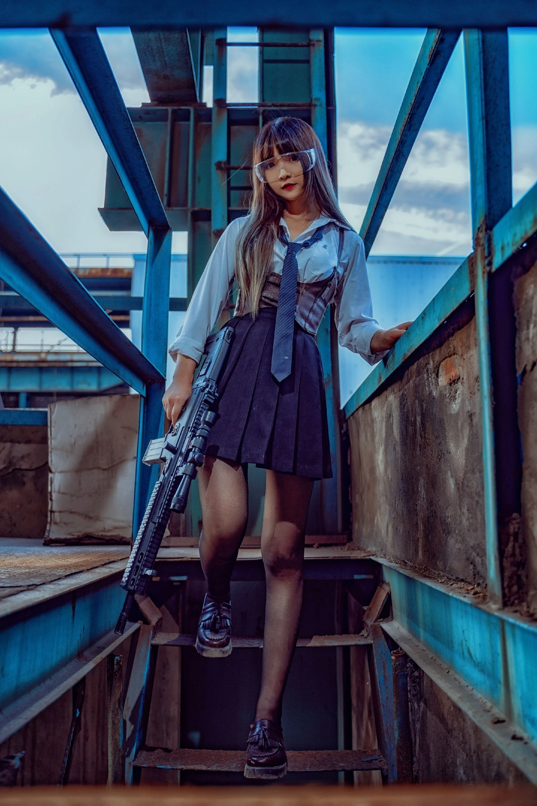 二次元美女古川kagura – 武装JK插图4