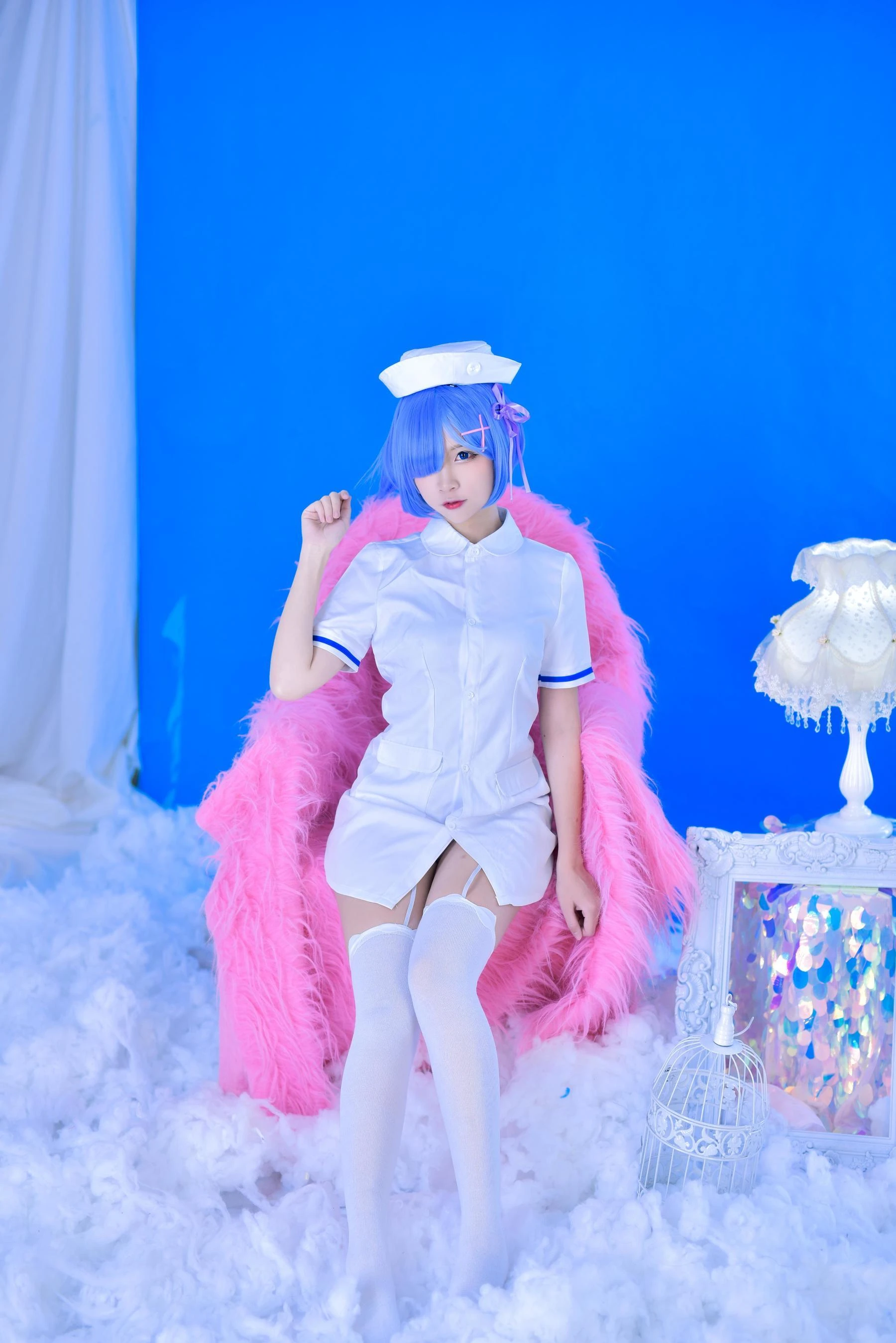人气Coser二佐Nisa 蕾姆护士插图3