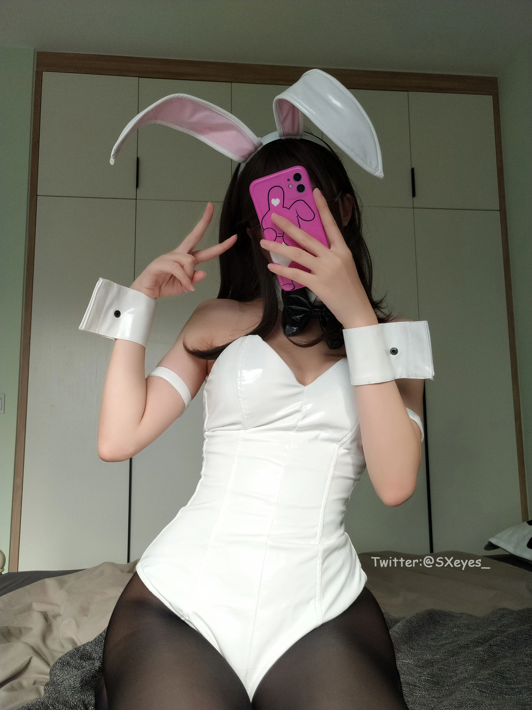 萌妹子眼酱大魔王w – 黑丝兔女郎插图8