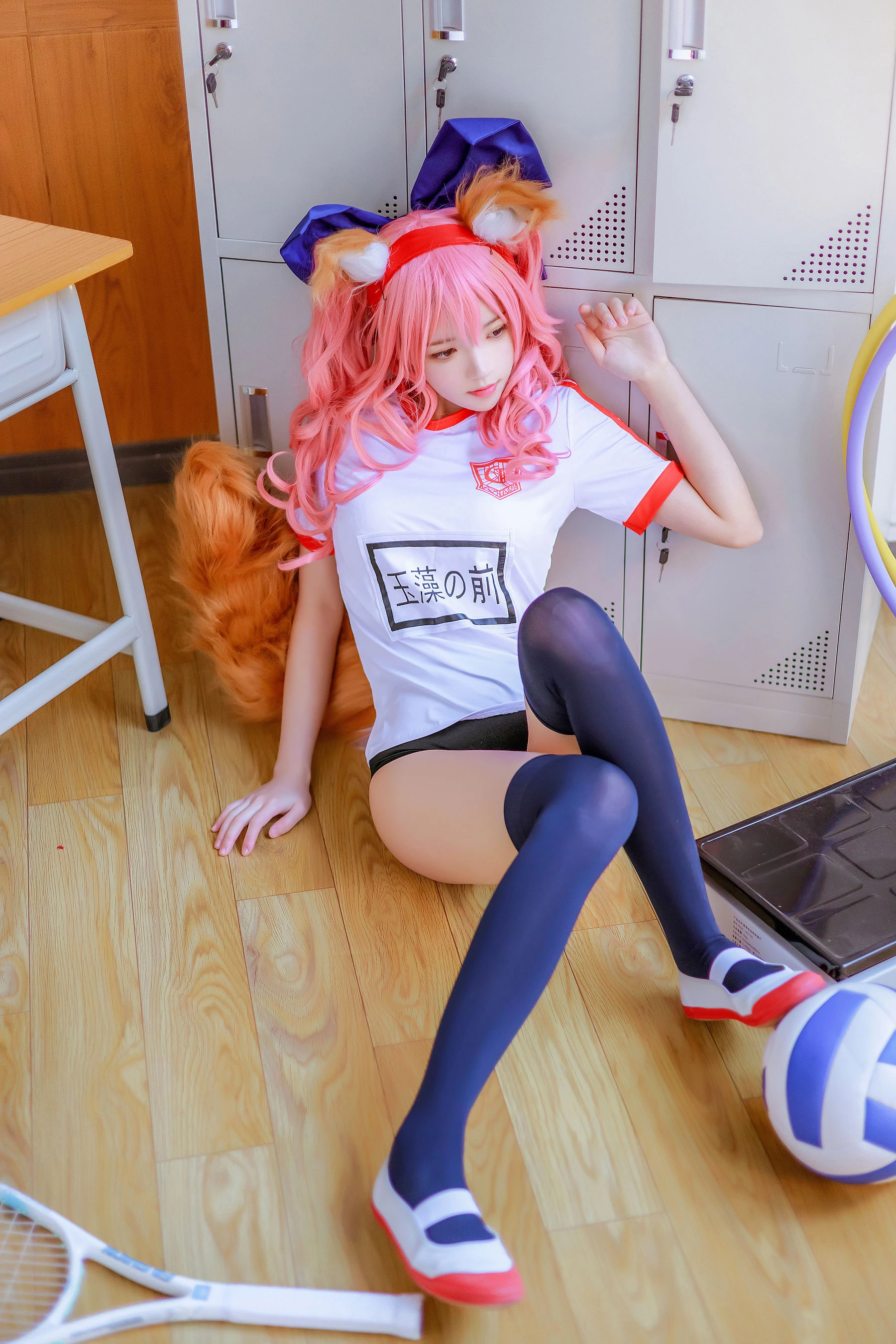 桜桃喵 – 玉藻前体操服插图8