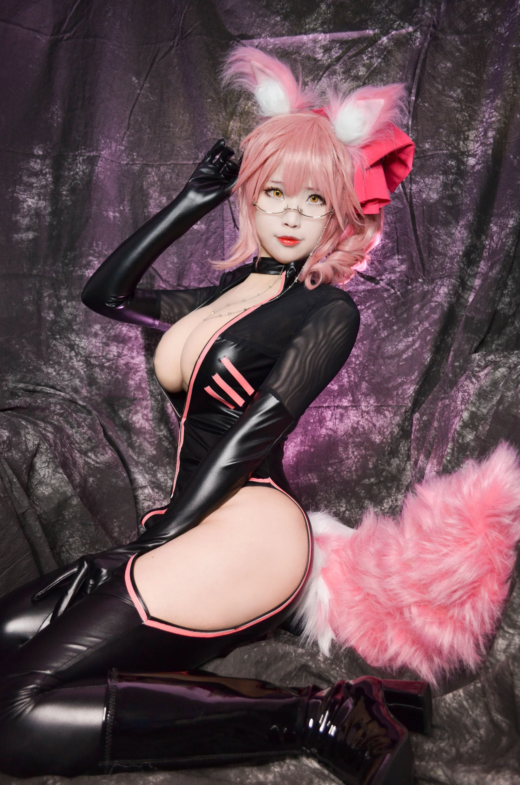 Coser萱-KaYa – 玉藻前 皮衣Ver插图4