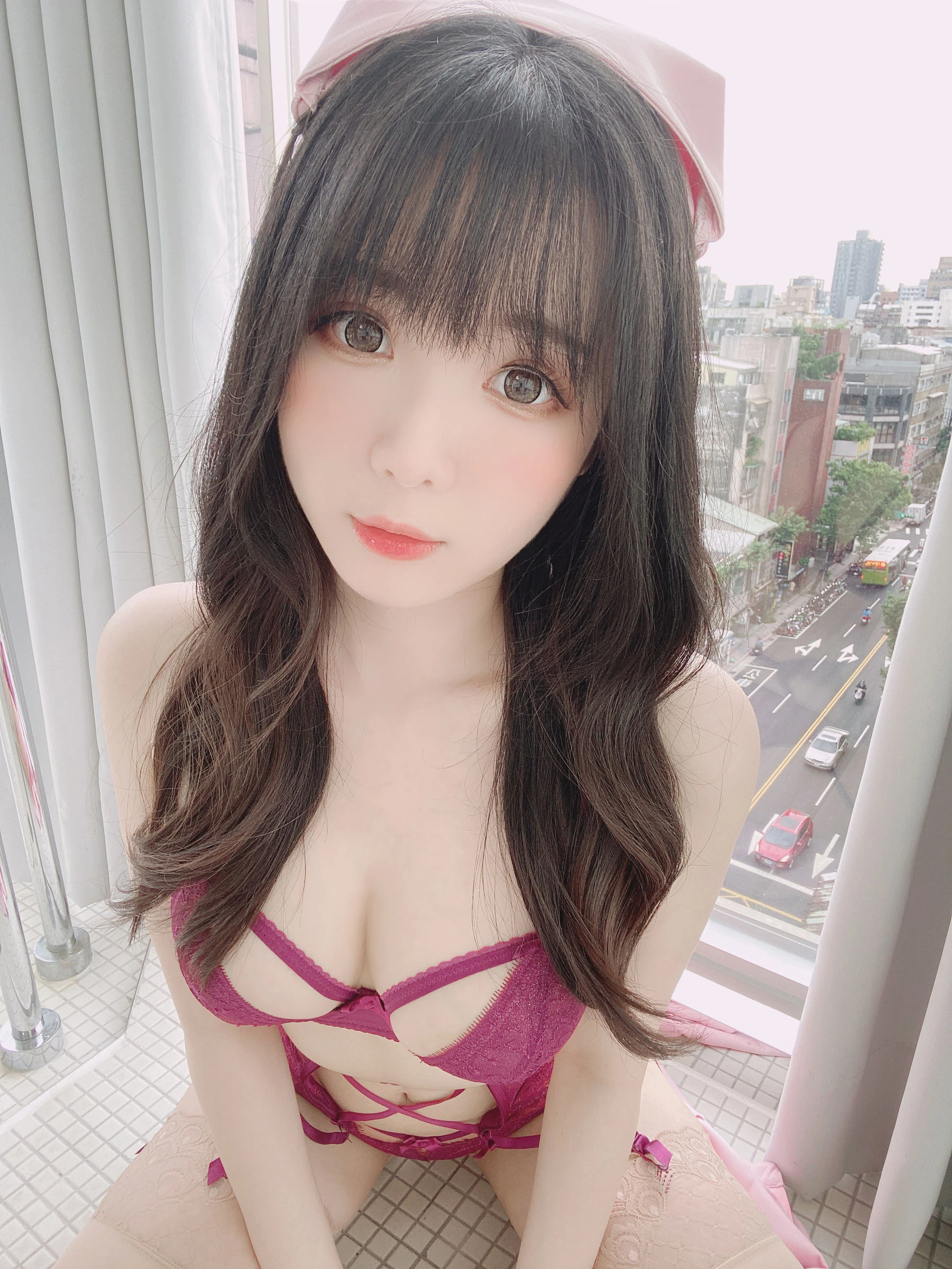 微博妹纸霜月shimo – ピンクナース__插图3