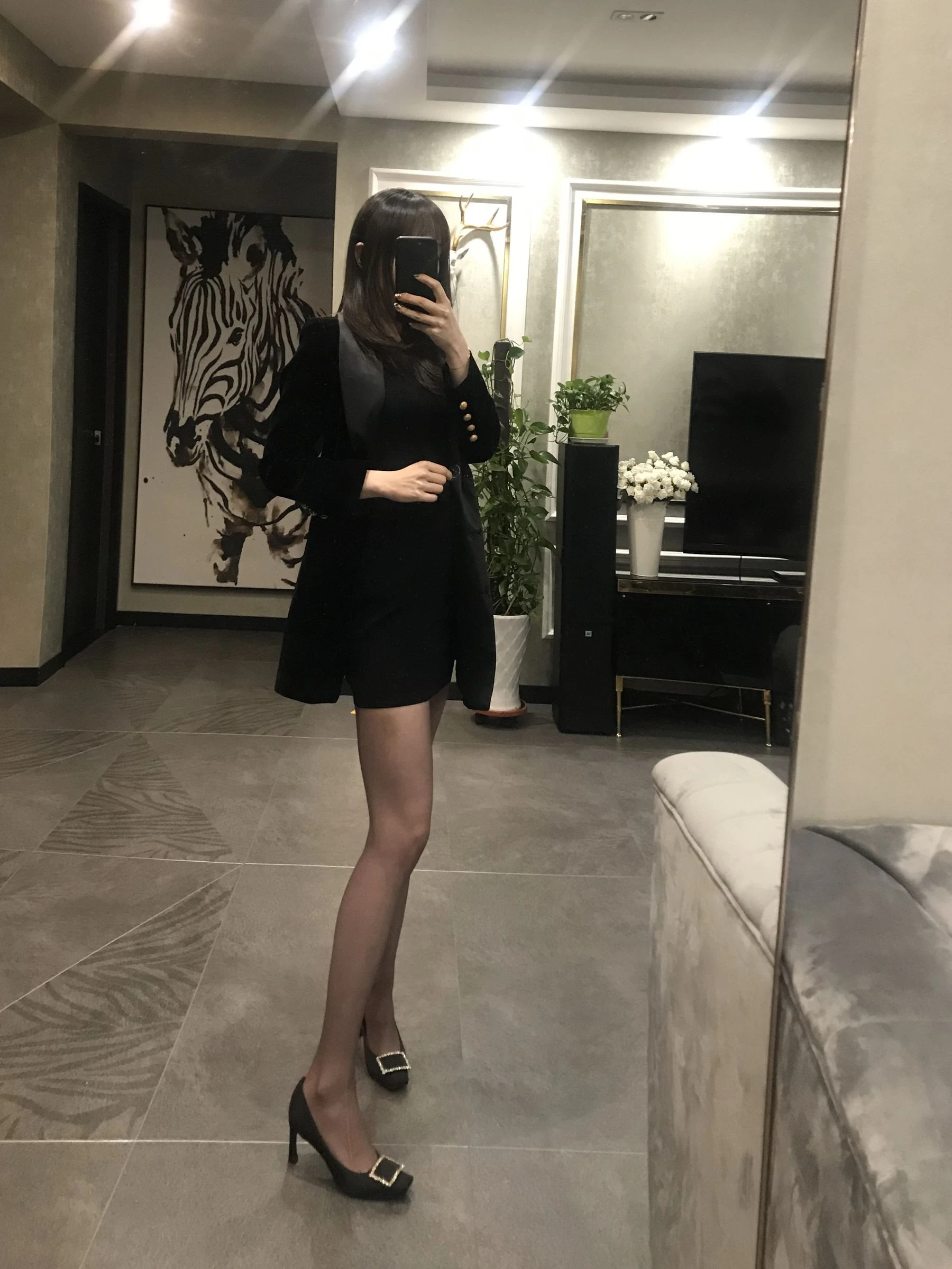 丝足博主麋鹿_Monroe 2020.04.20 红高黑丝插图1