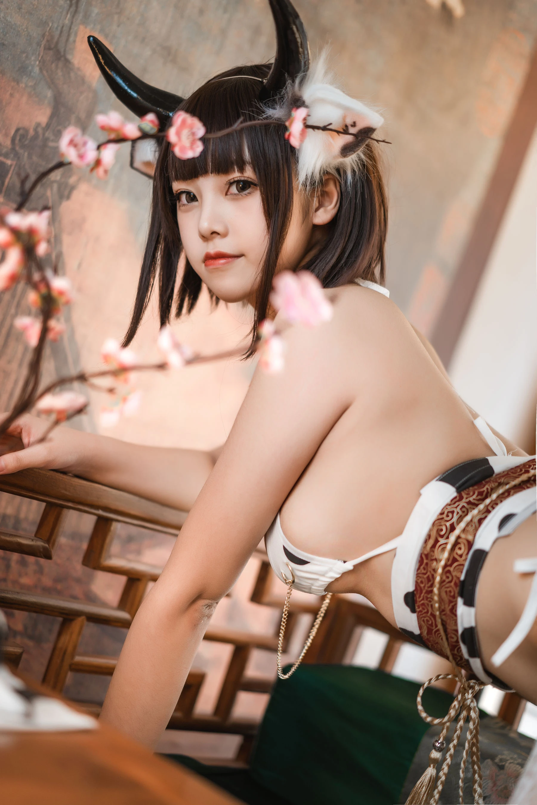 萌系小姐姐蜜汁猫裘 – 奶牛插图3
