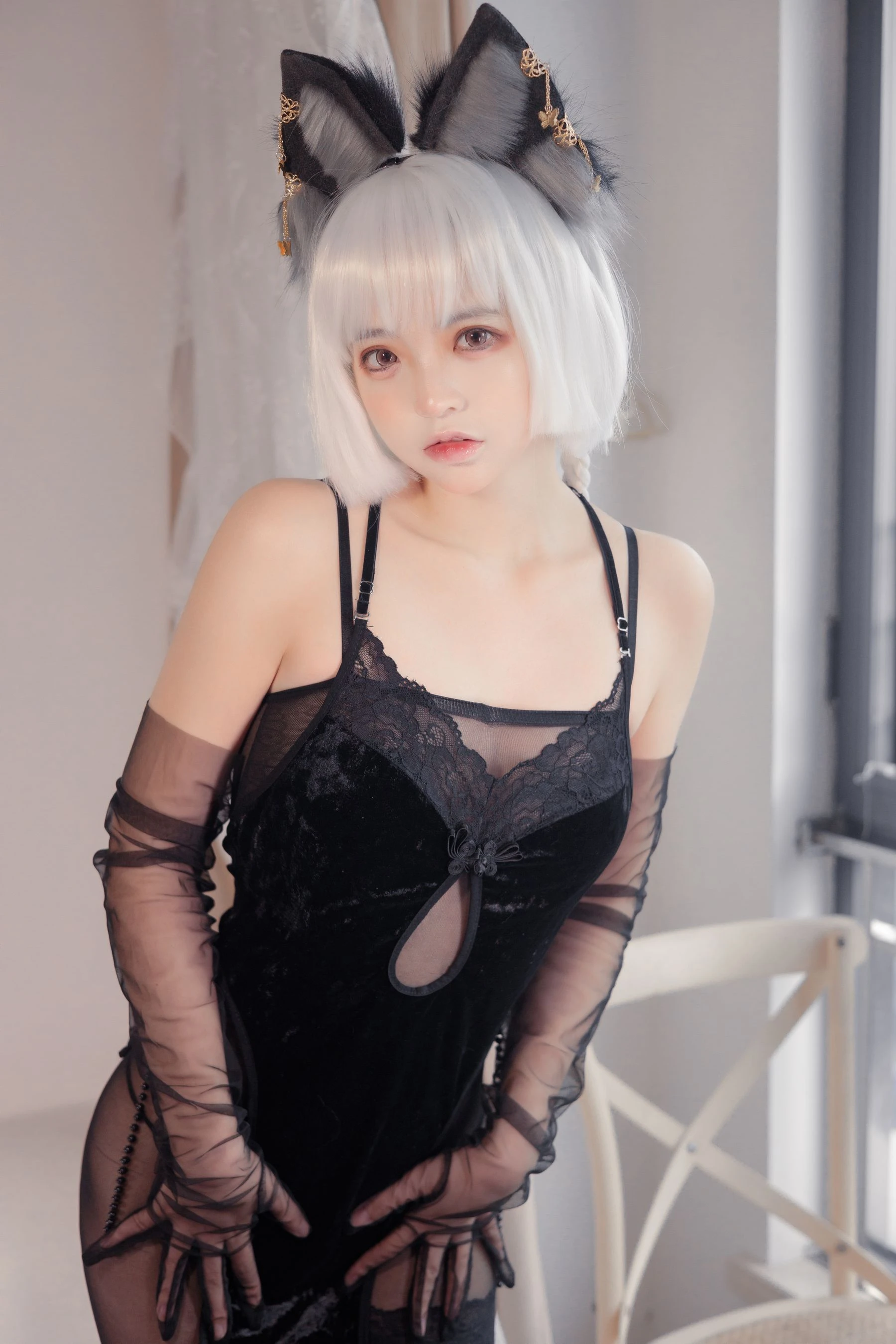 疯猫ss – 旗袍少女插图5