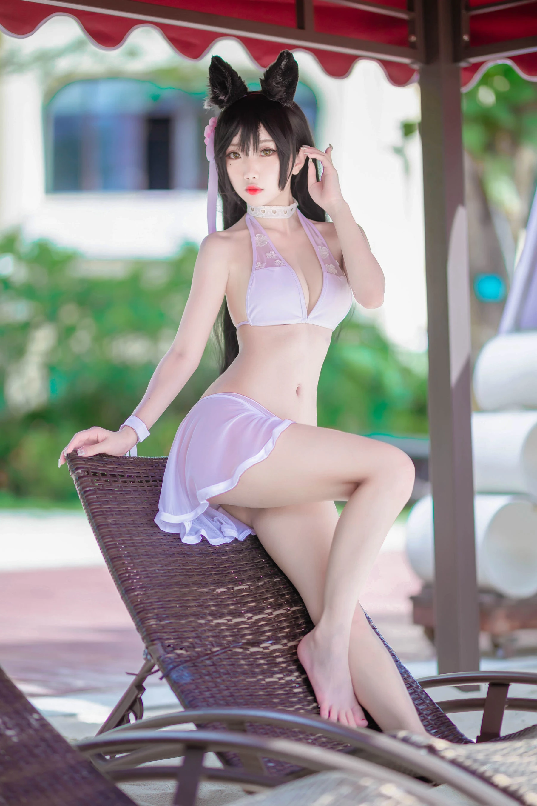 鬼畜瑶 – 泳装猫女外拍插图4