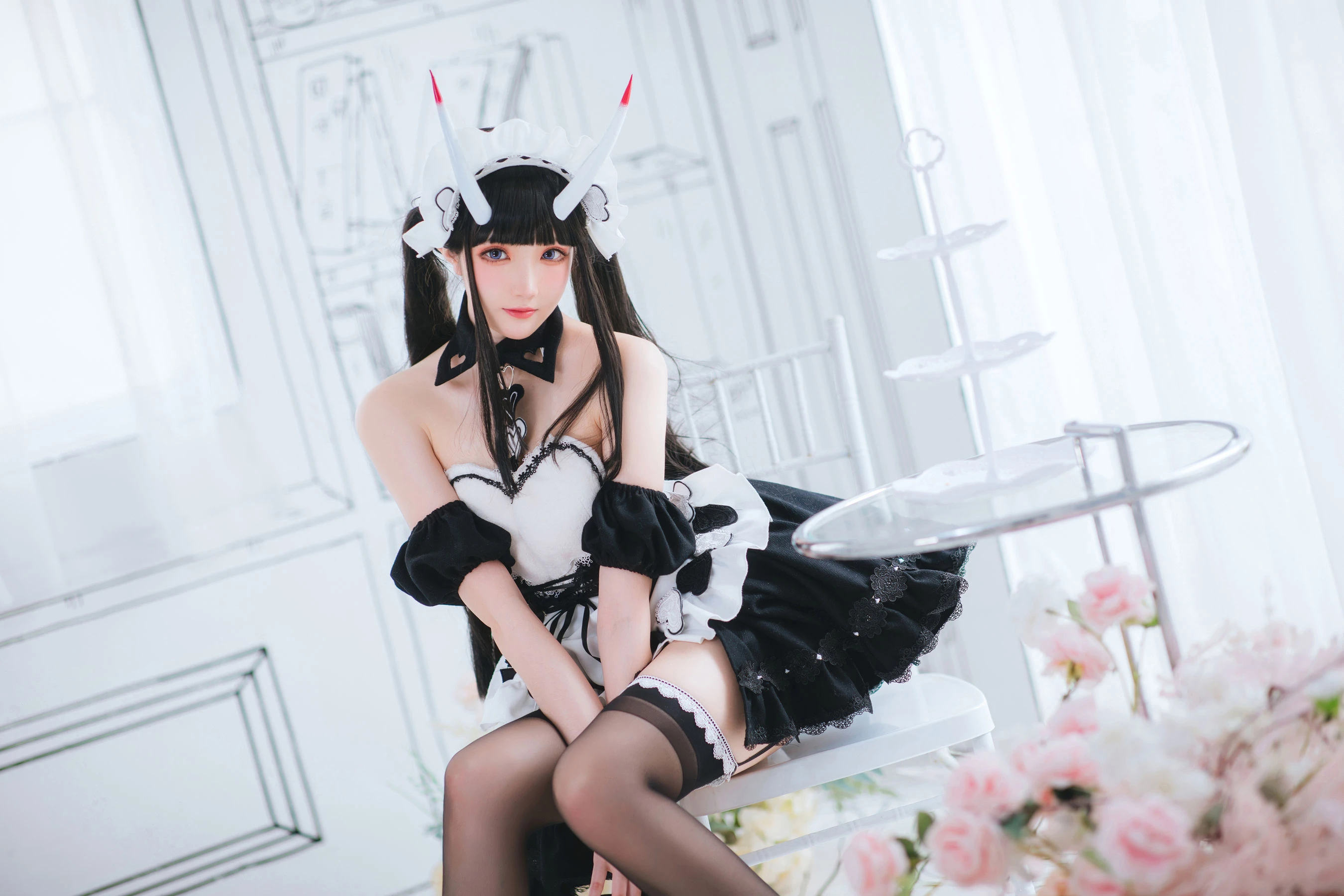 Coser瓜希酱福利 – 能代女仆插图1