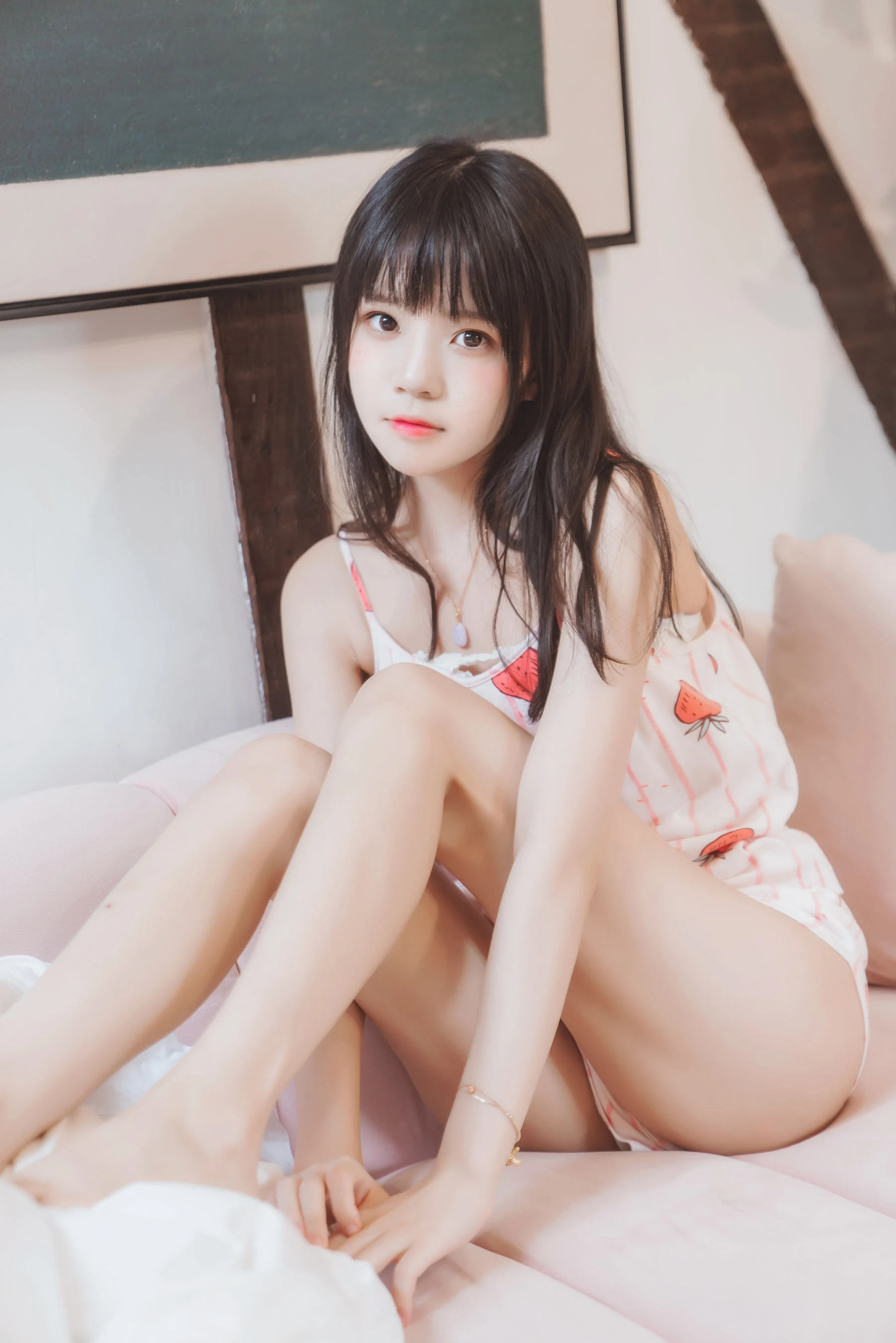 桜桃喵 – 甜甜之唇边小草莓插图5