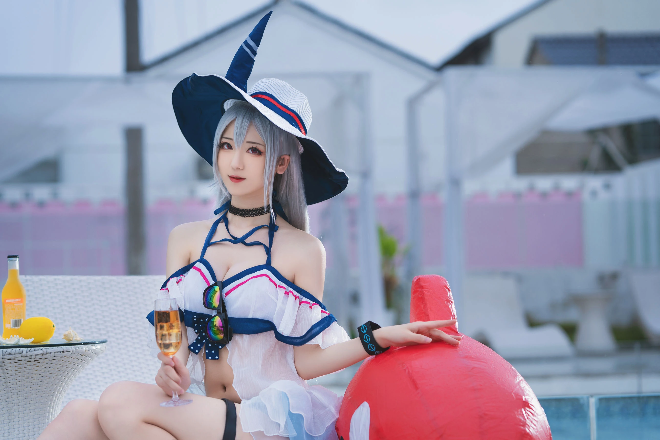 小姐姐弥音音ww – 明日方舟 斯卡蒂泳装插图6