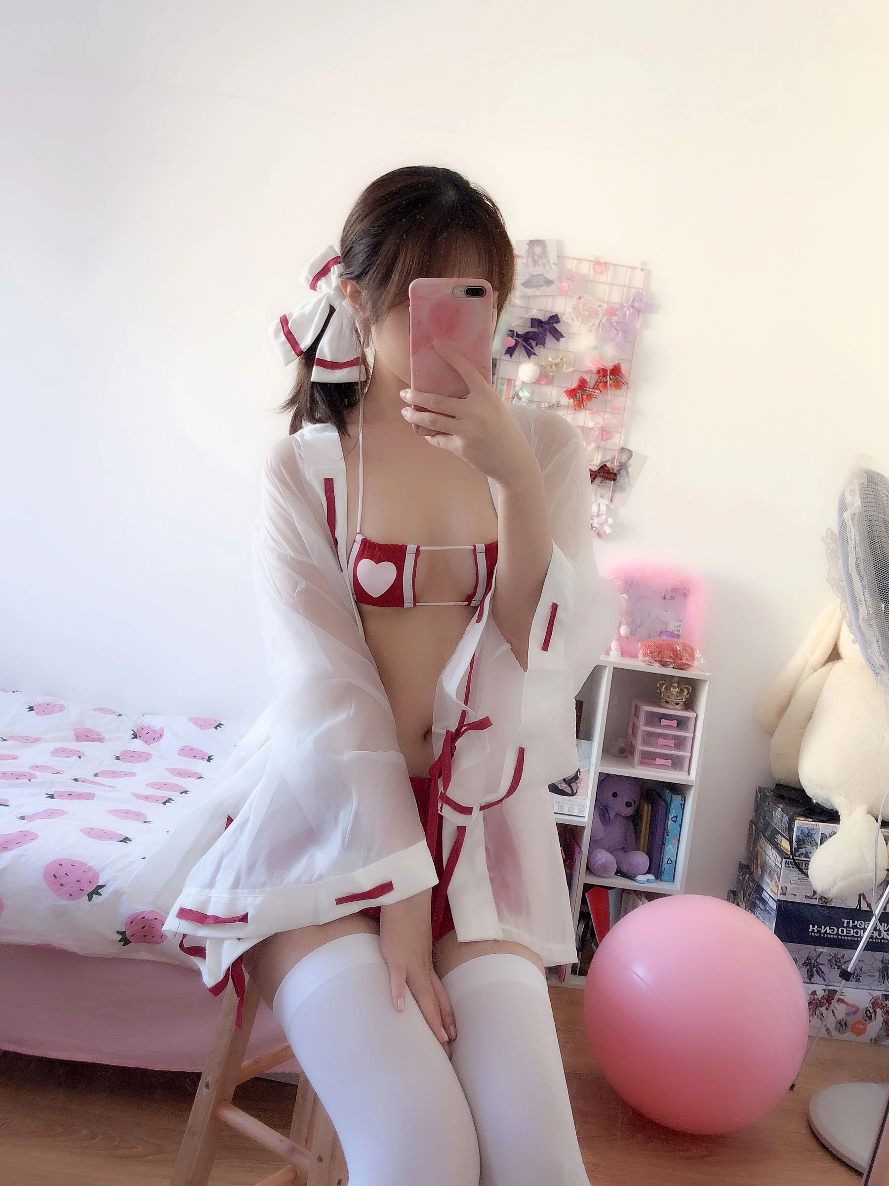 动漫博主雯妹 – 自拍本（1号本）巫女插图5