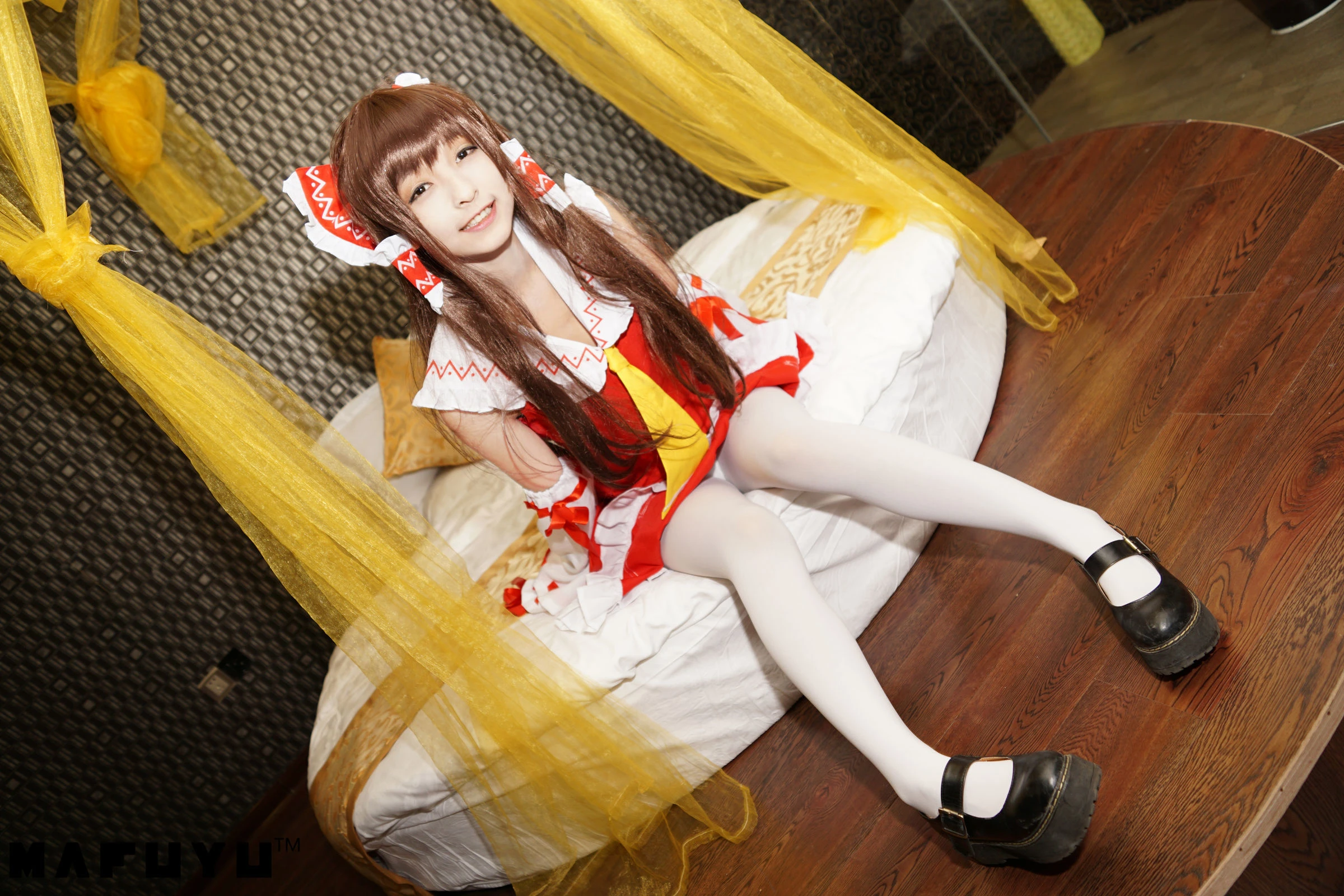 神楽板真冬 COS Reimu猫娘系列套图插图1