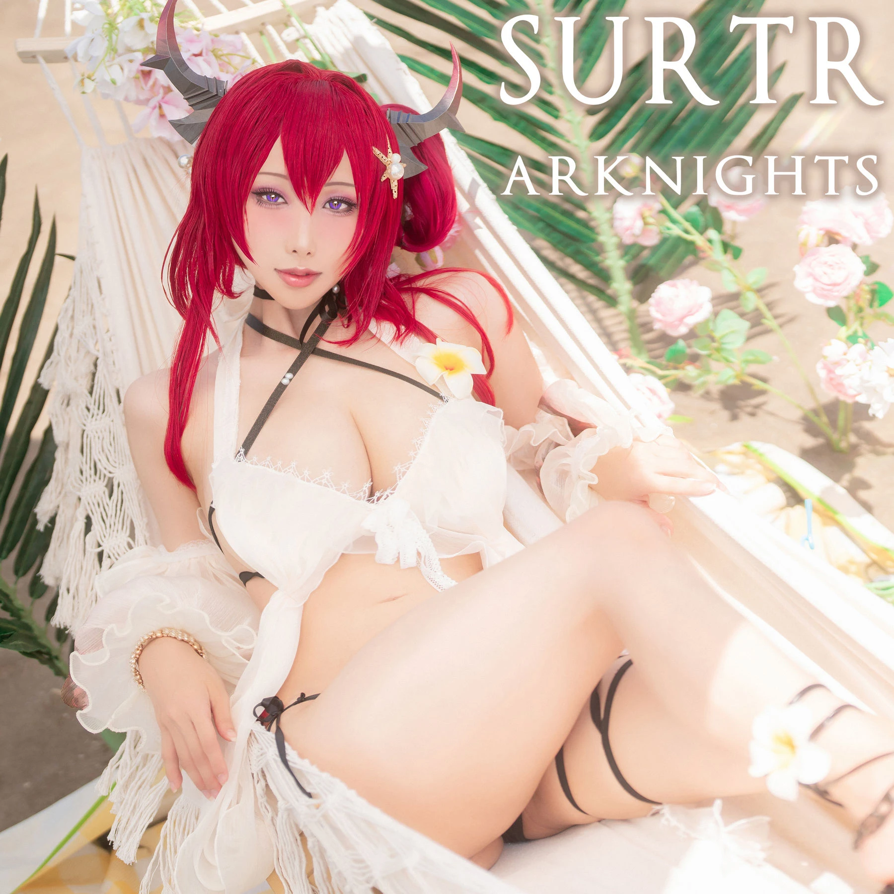 Hane Ame 雨波 – Arknights Surtr 泳裝插图5
