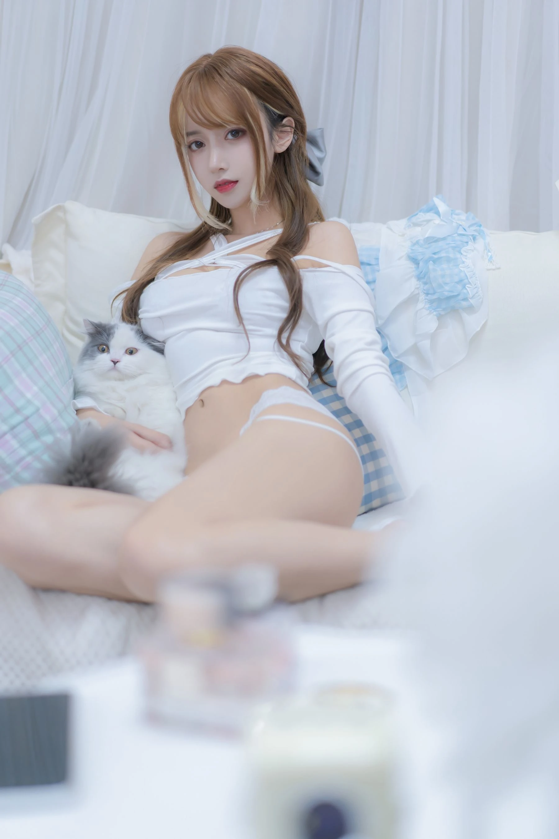 斗鱼米线线sama – 我和猫插图3