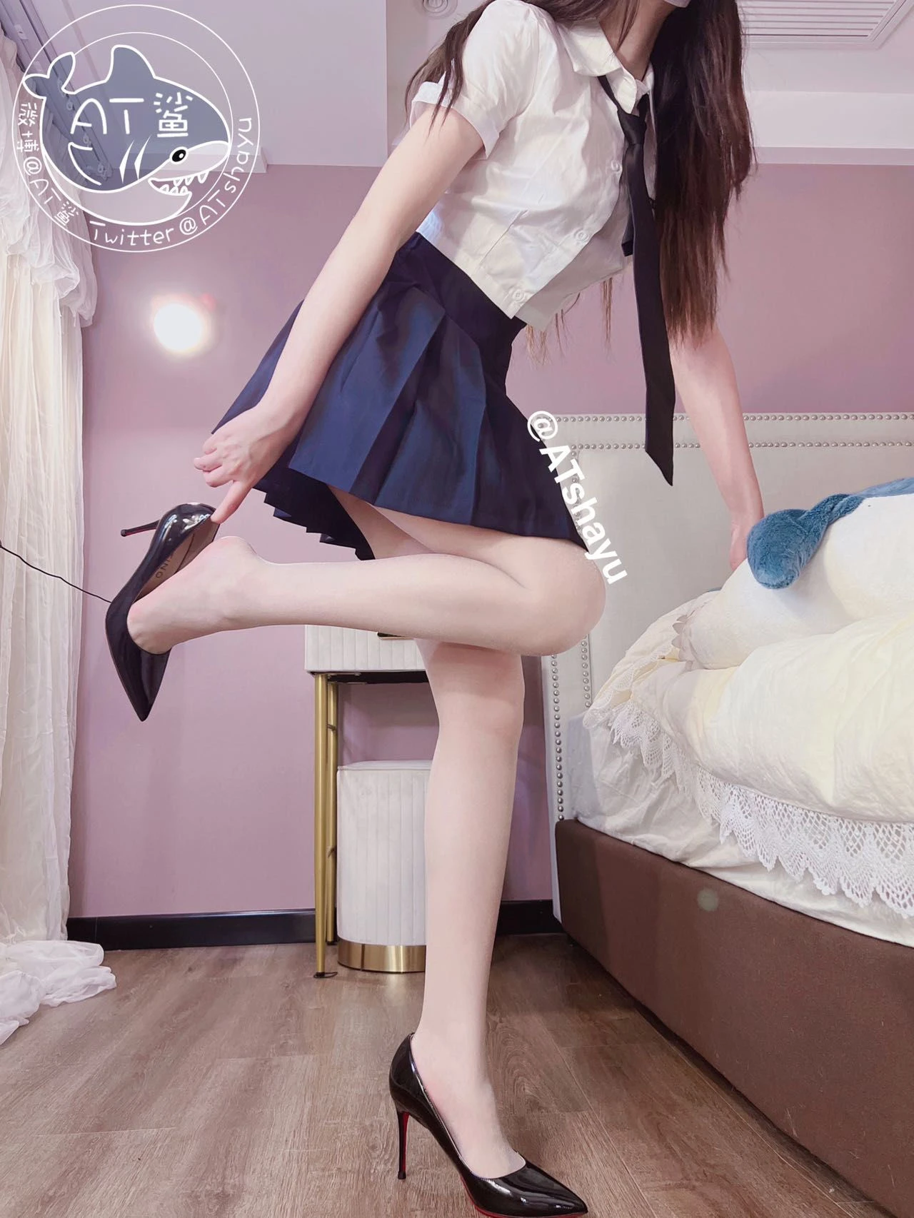AT鲨 – 性感俏佳人 [55P]插图3
