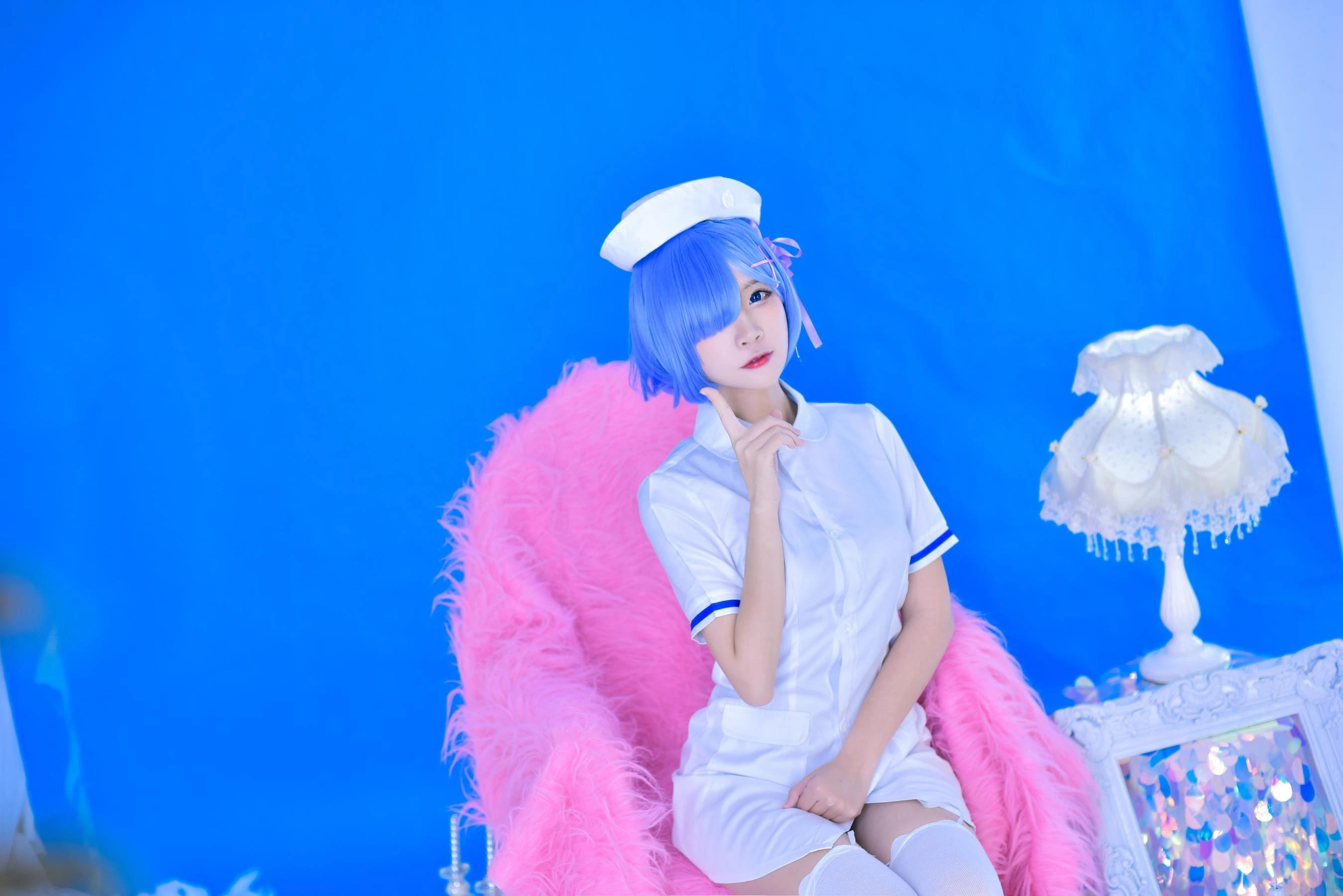 人气Coser二佐Nisa 蕾姆护士插图5