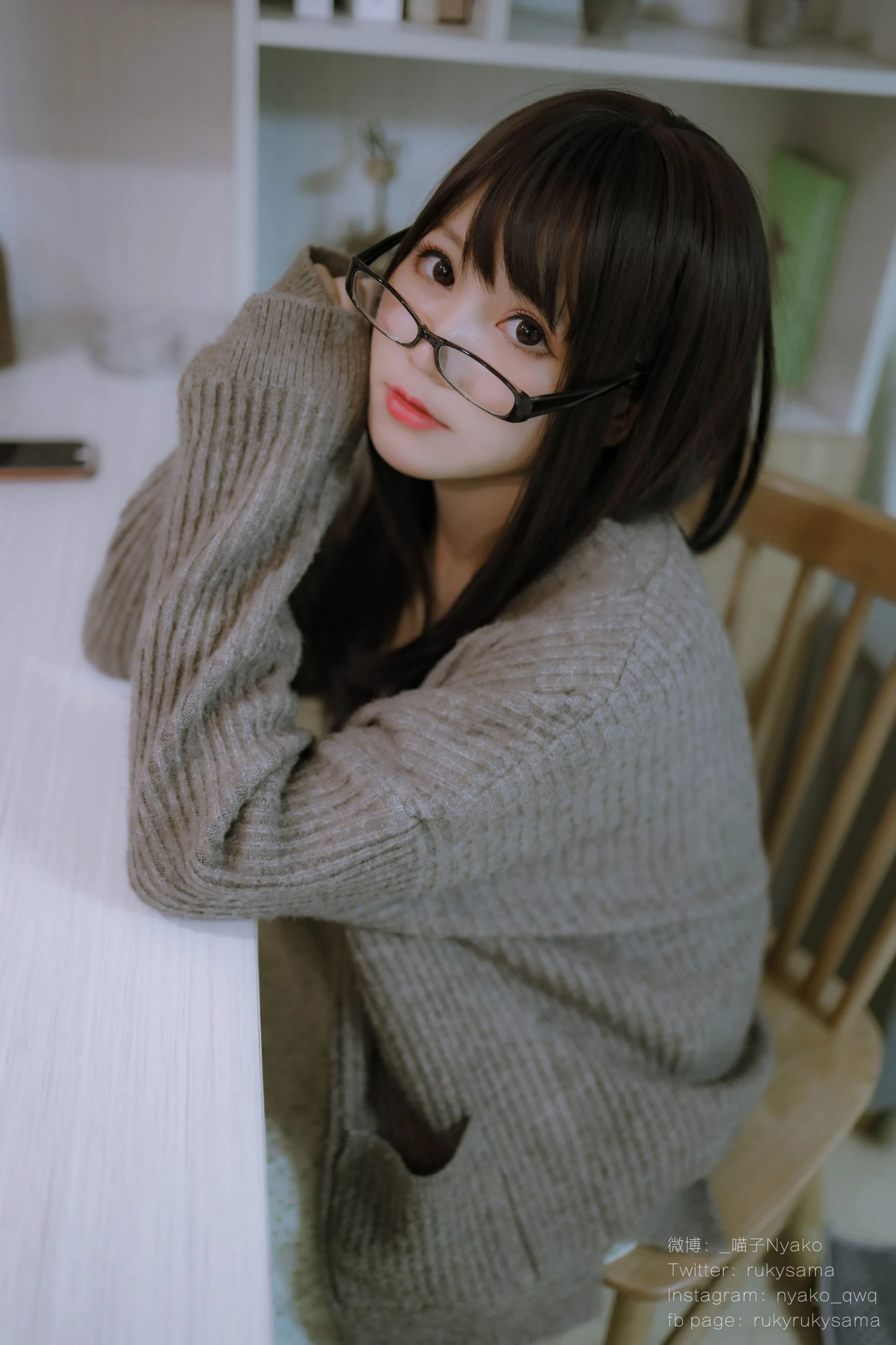 萌妹子Nyako喵子 – 妄想彼女との同棲生活 之 便服系列插图2