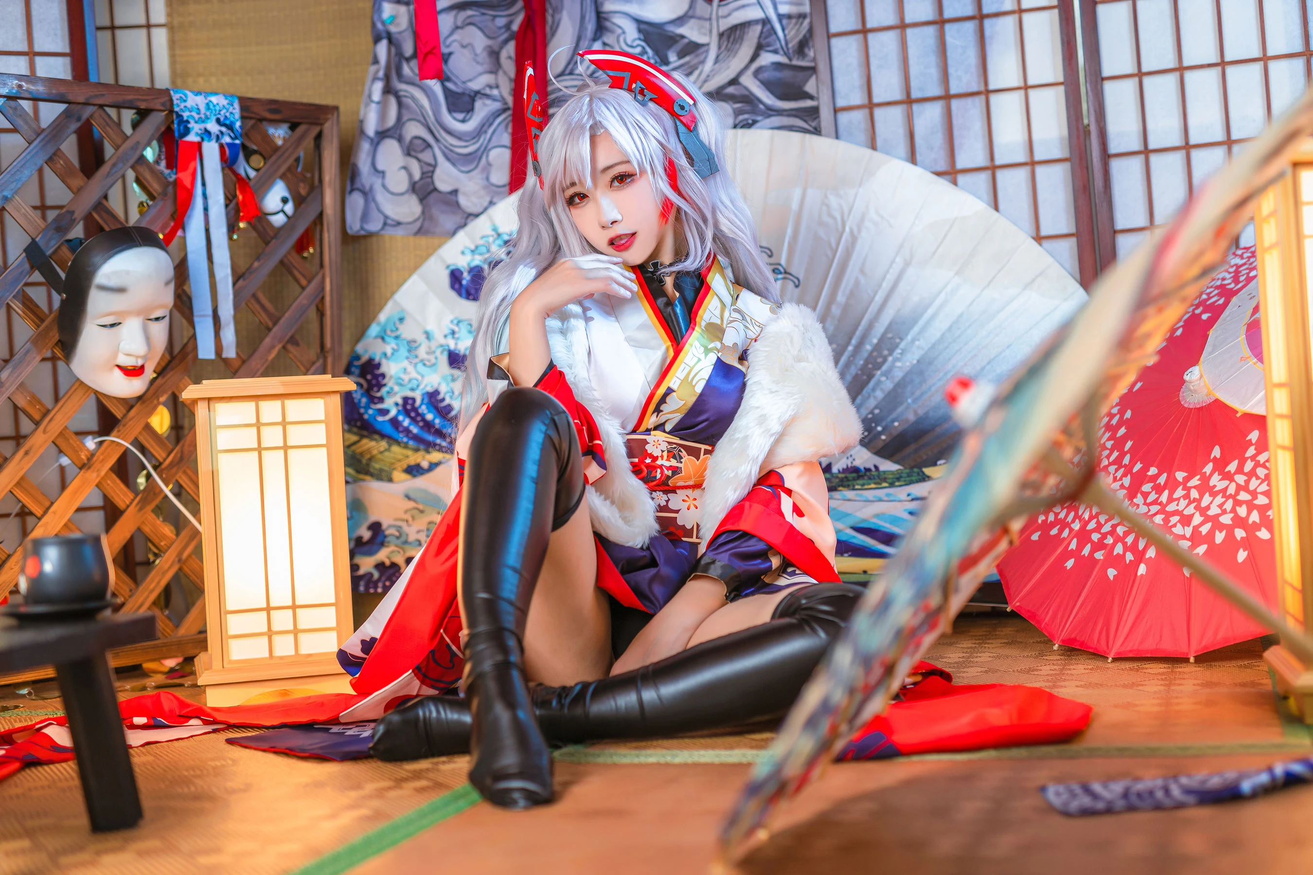 微博妹子Momoko葵葵 – 欧根之和服 [20P]插图2