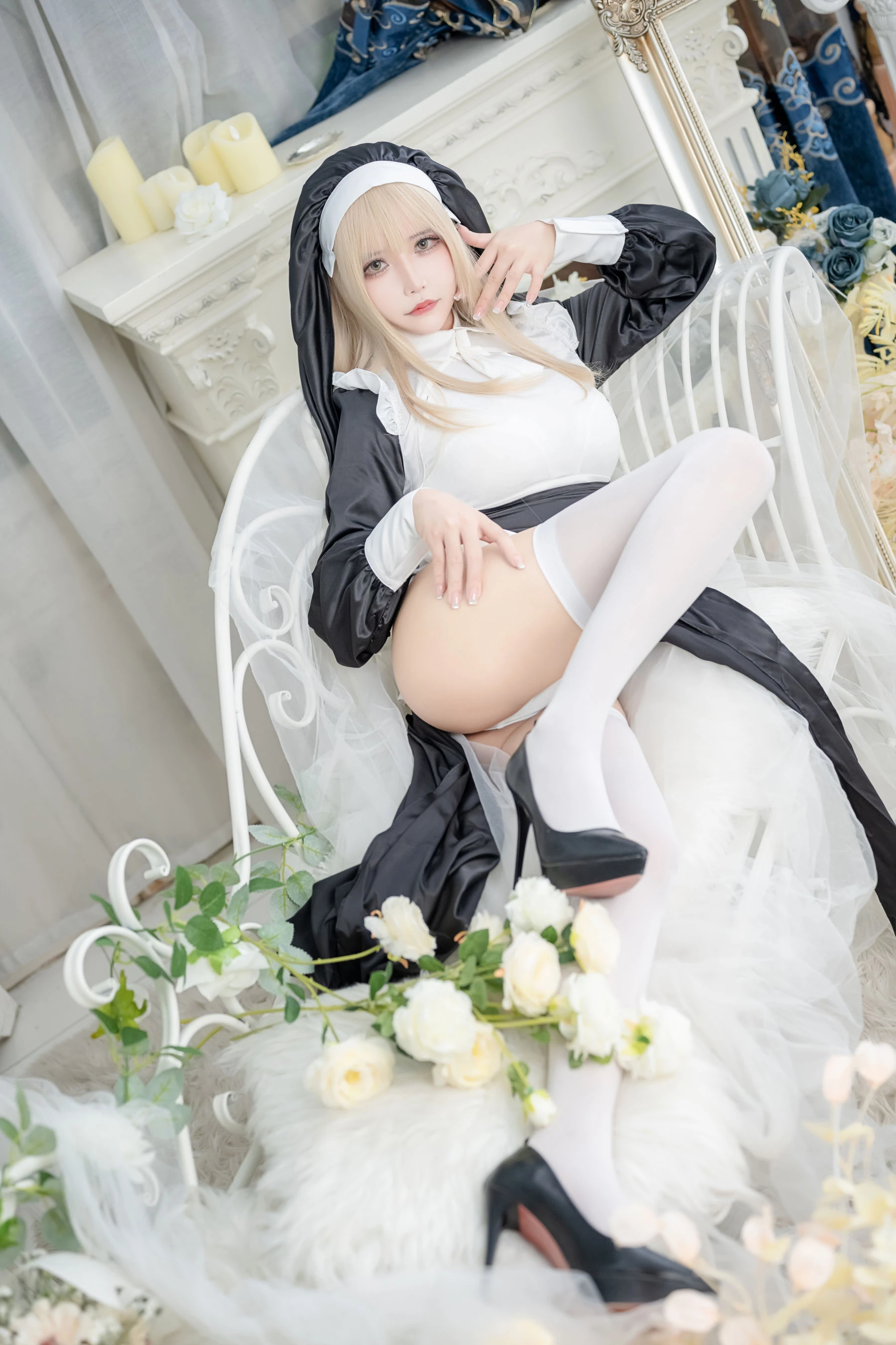 二次元妹子抱走莫子aa – 生日特辑 修女插图5