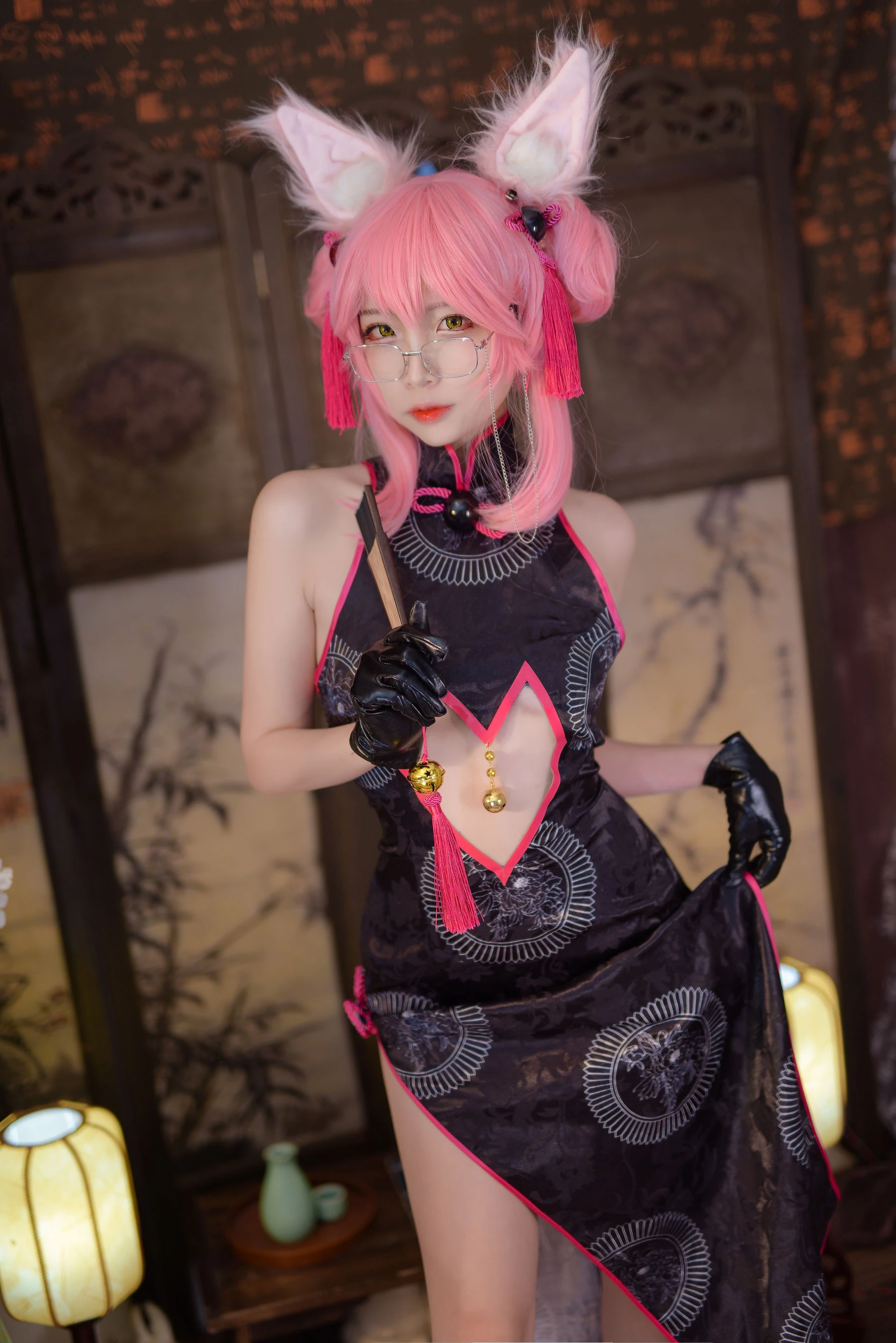 人气Coser二佐Nisa Fate旗袍狐 [28P]插图2