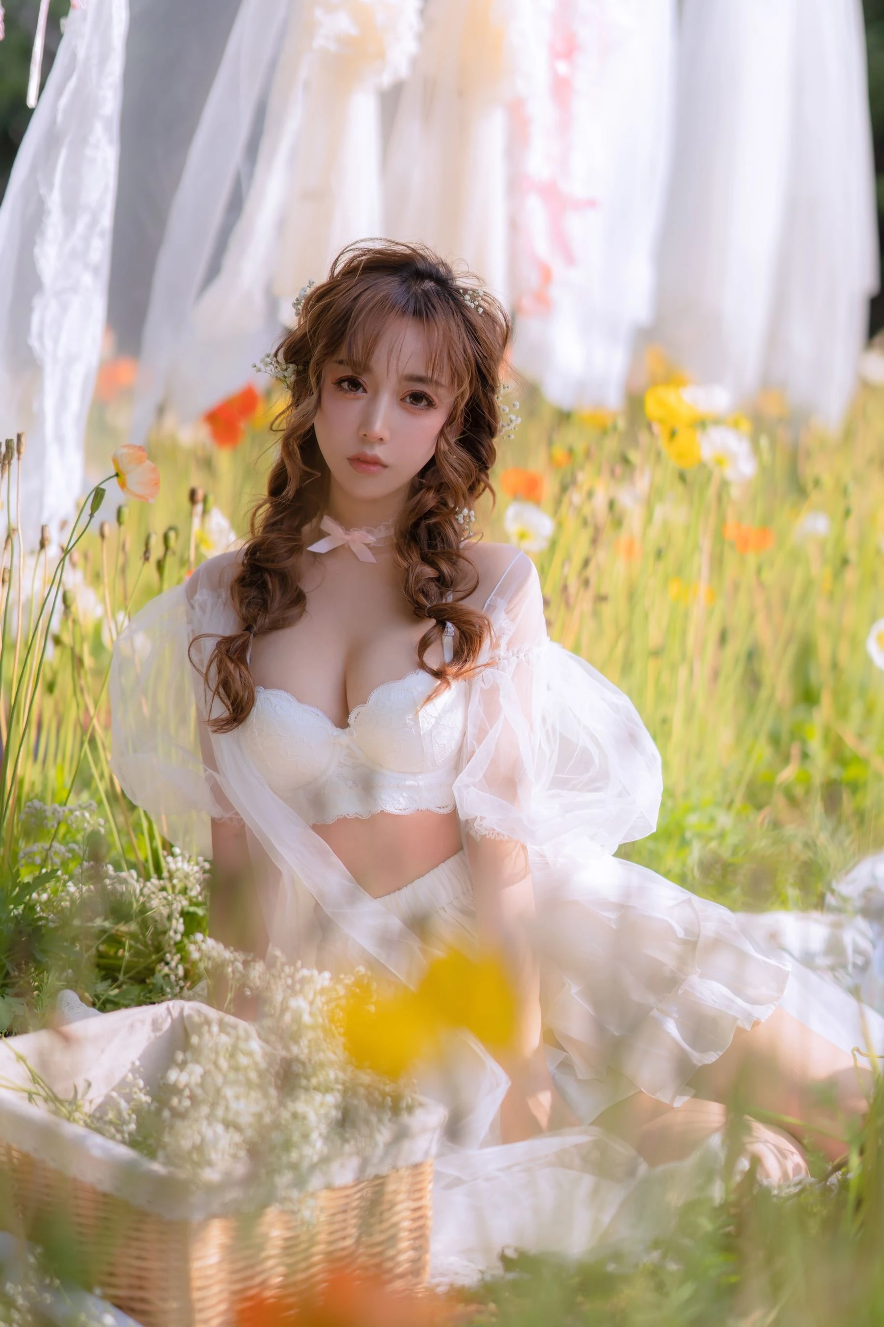 斗鱼米线线sama – 夏日限定 晒衣服插图3