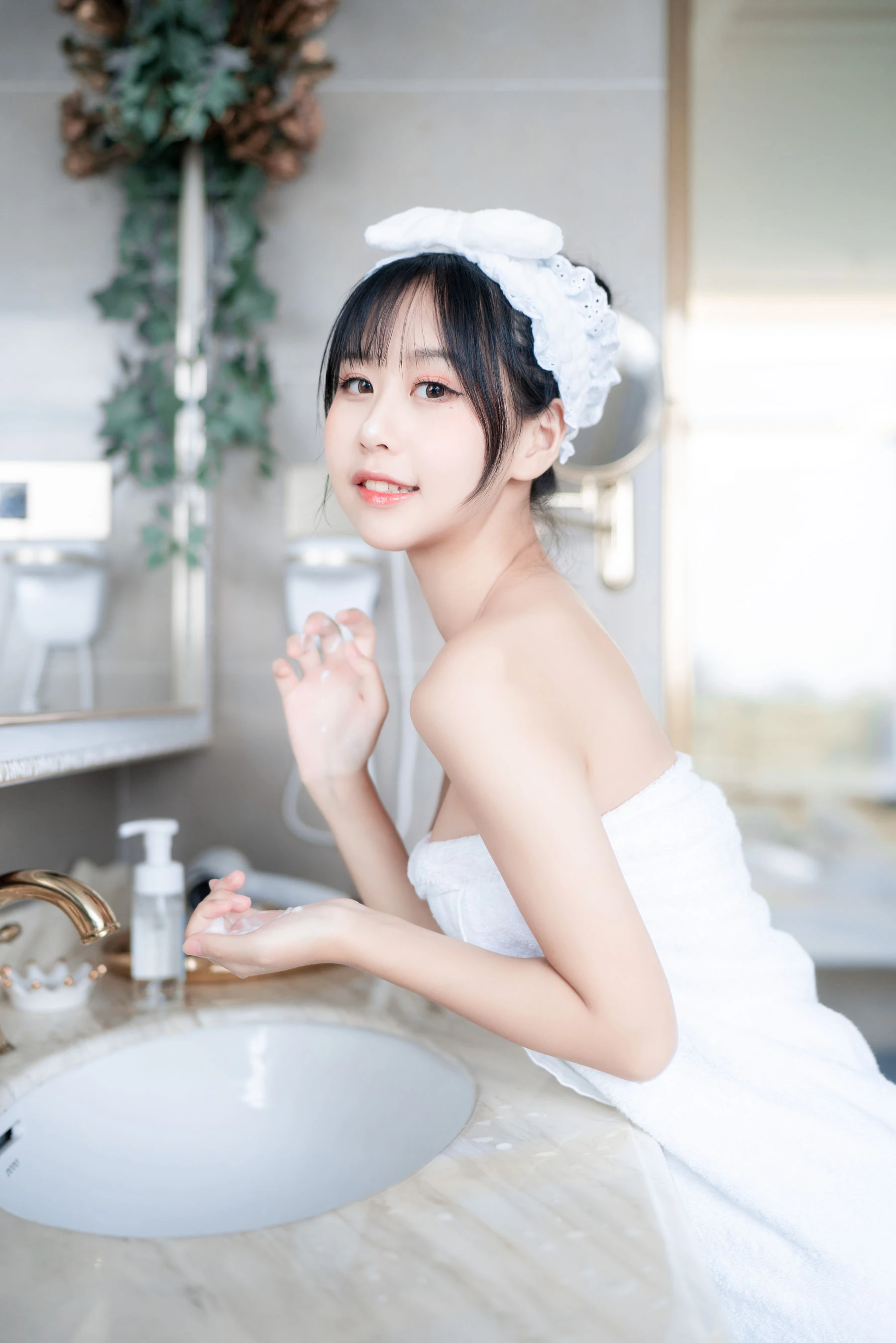 阳光美少女萌芽儿o0 – 浴巾 [27P]插图5