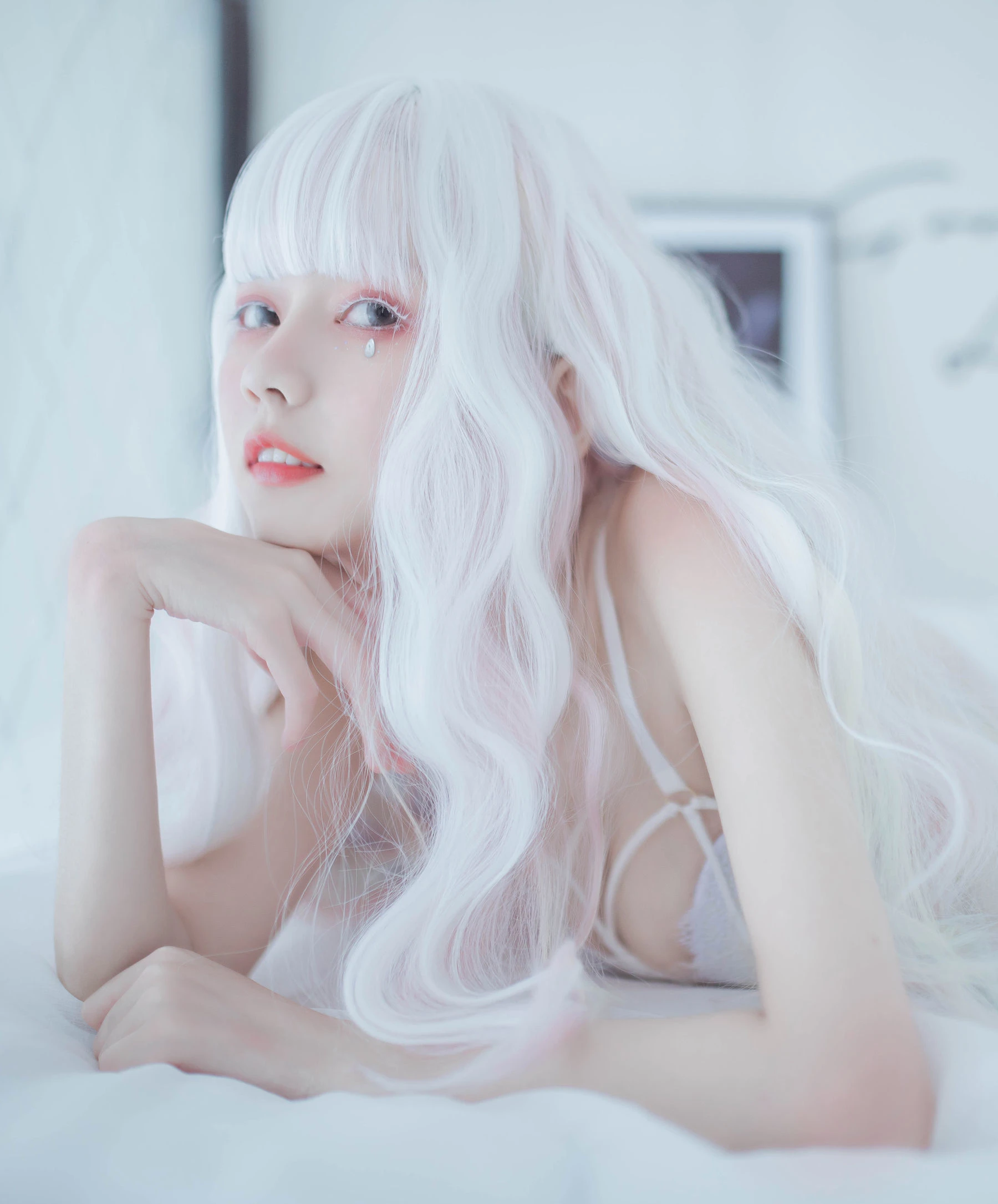 小妖精你的负卿 – 白色蕾丝私房插图5