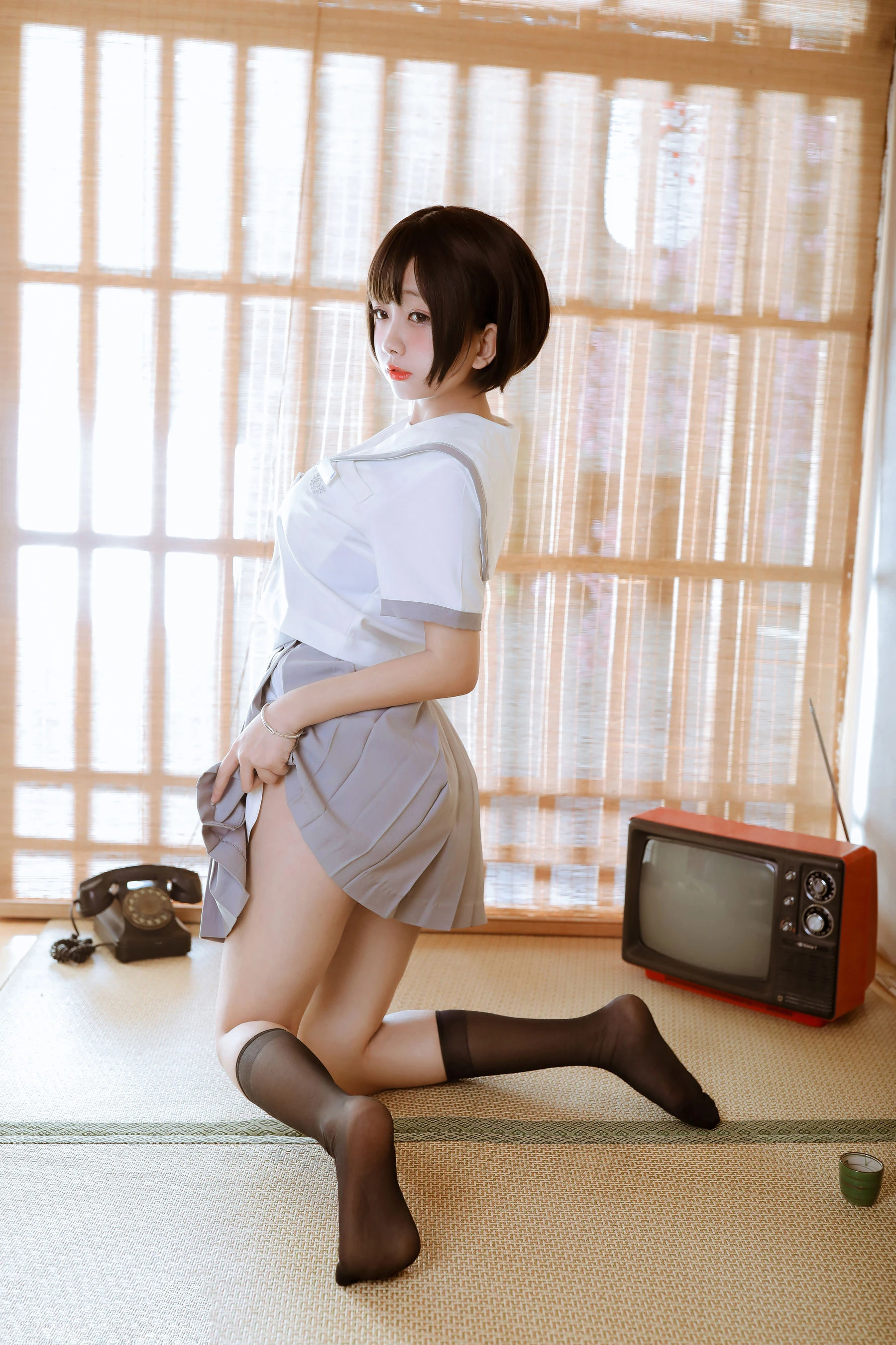 Cosplay日奈娇 和风jk [40P]高清在线免费欣赏–微密图社-微密图社