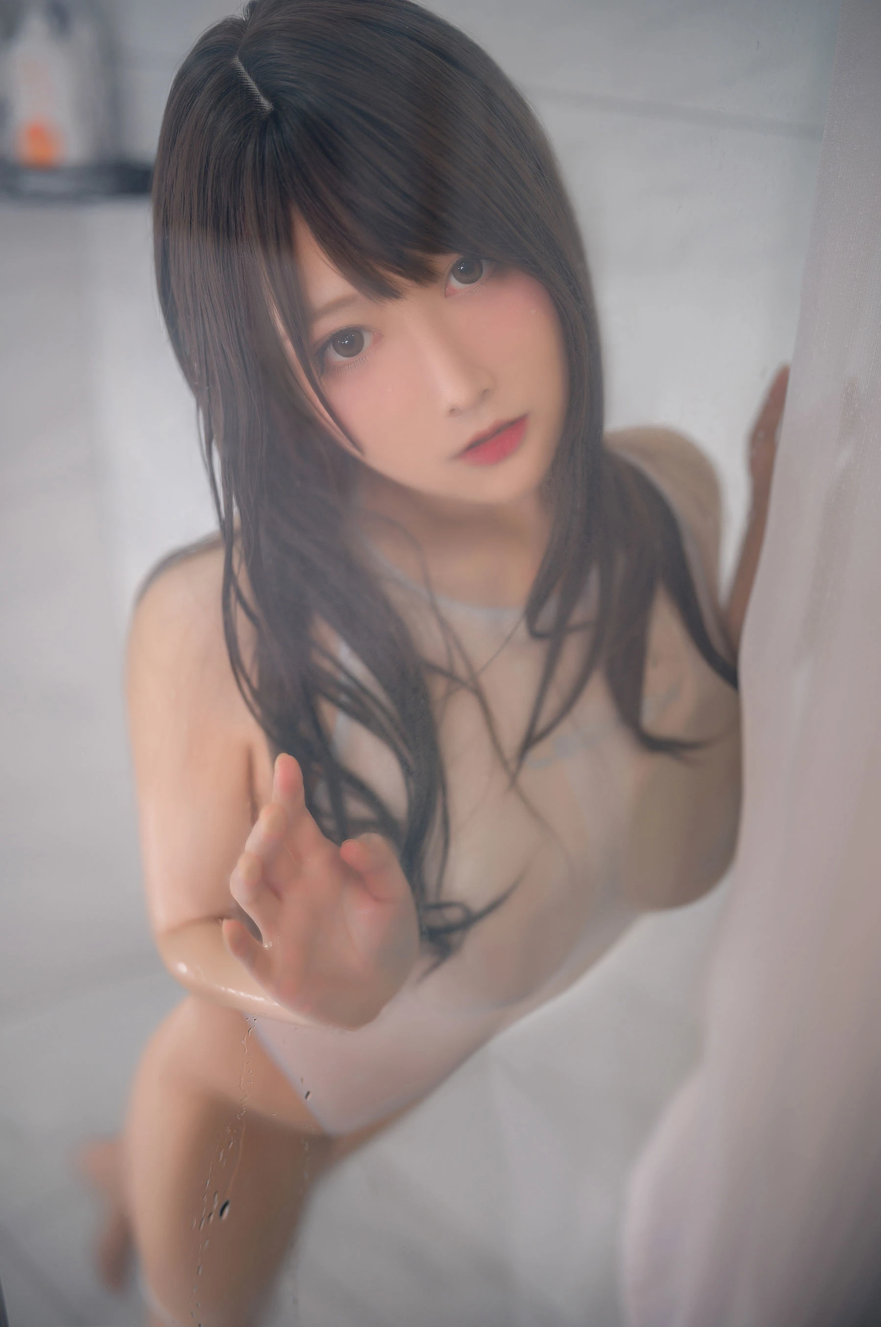 高颜值coser念念_D – 白色竞泳插图7