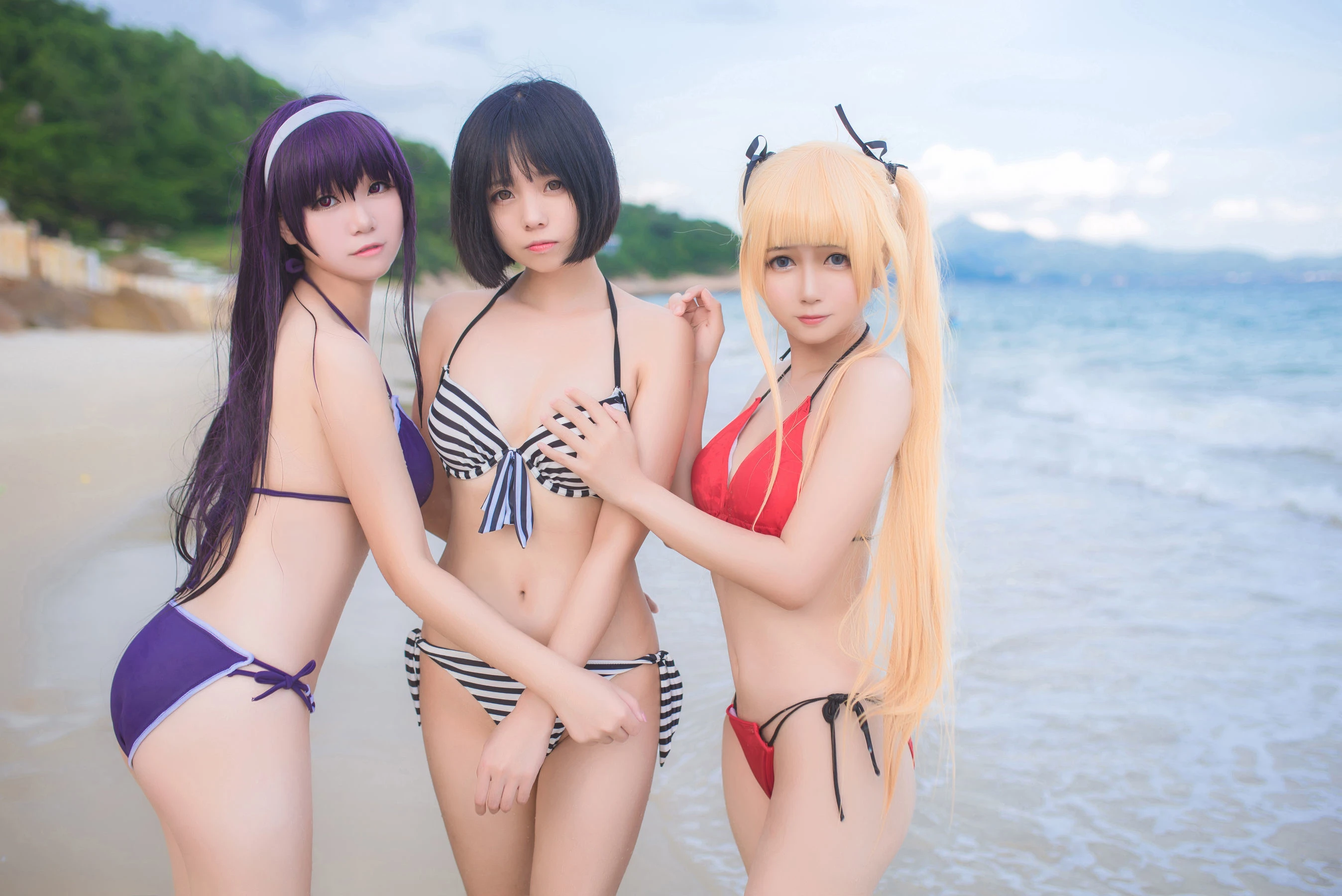 白金Saki – 水着 [27P]插图1