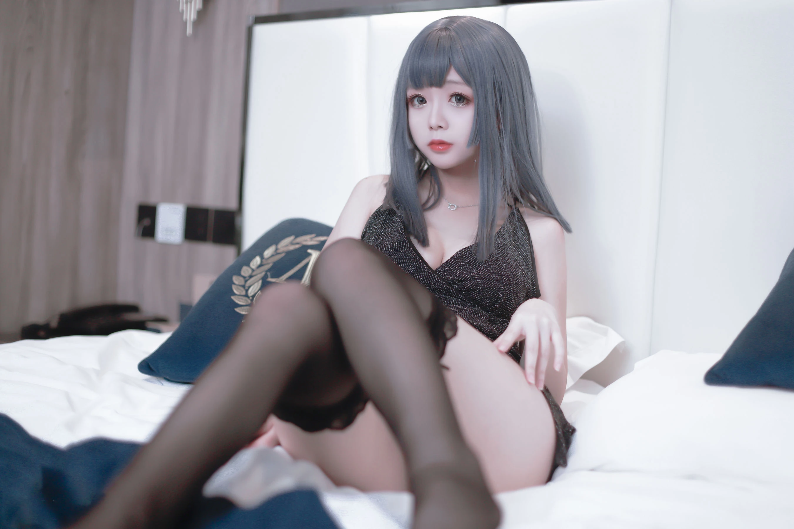 Cosplay日奈娇 – 黑色礼服 [40P]插图2