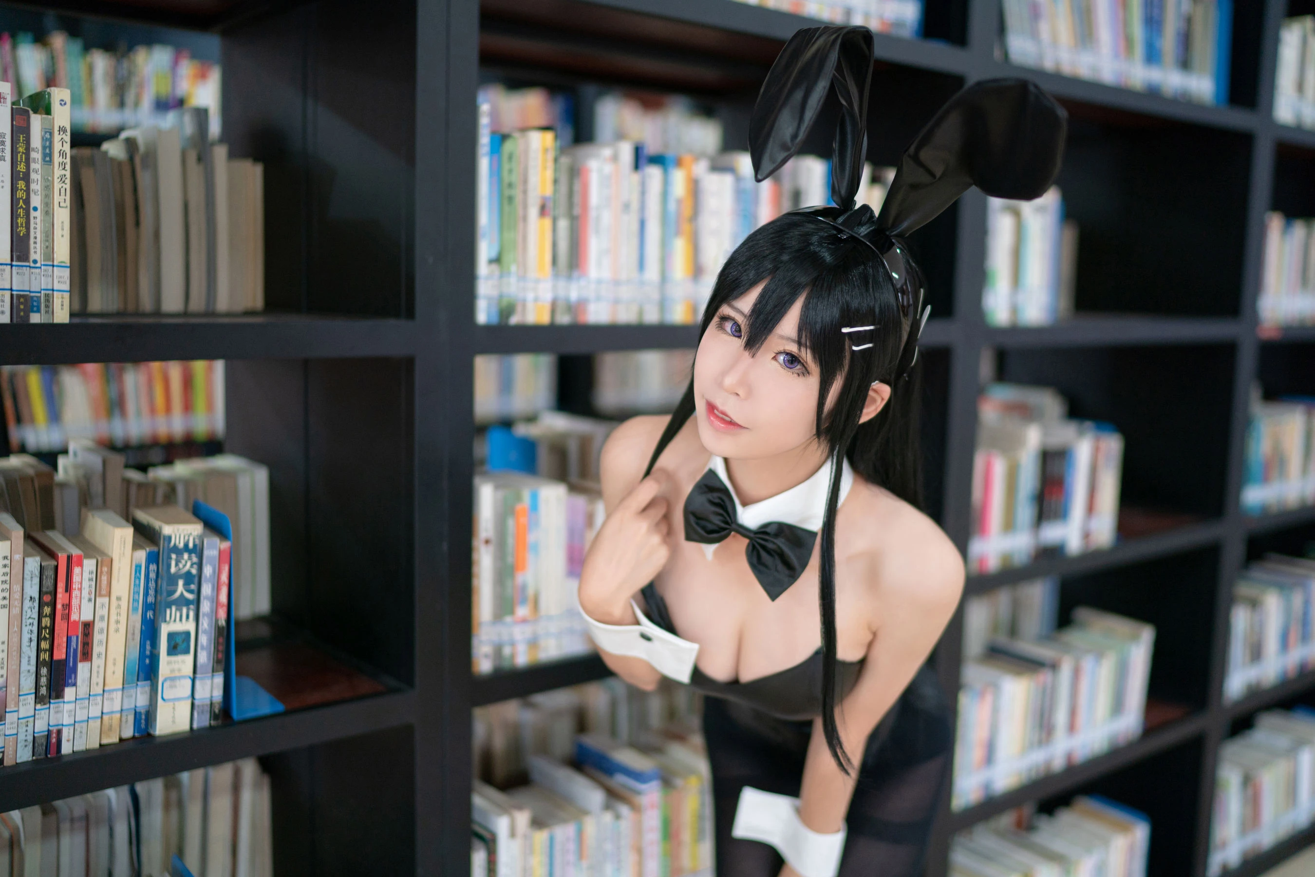 动漫博主爱老师_PhD – 兔女郎学姐 [8P]插图1