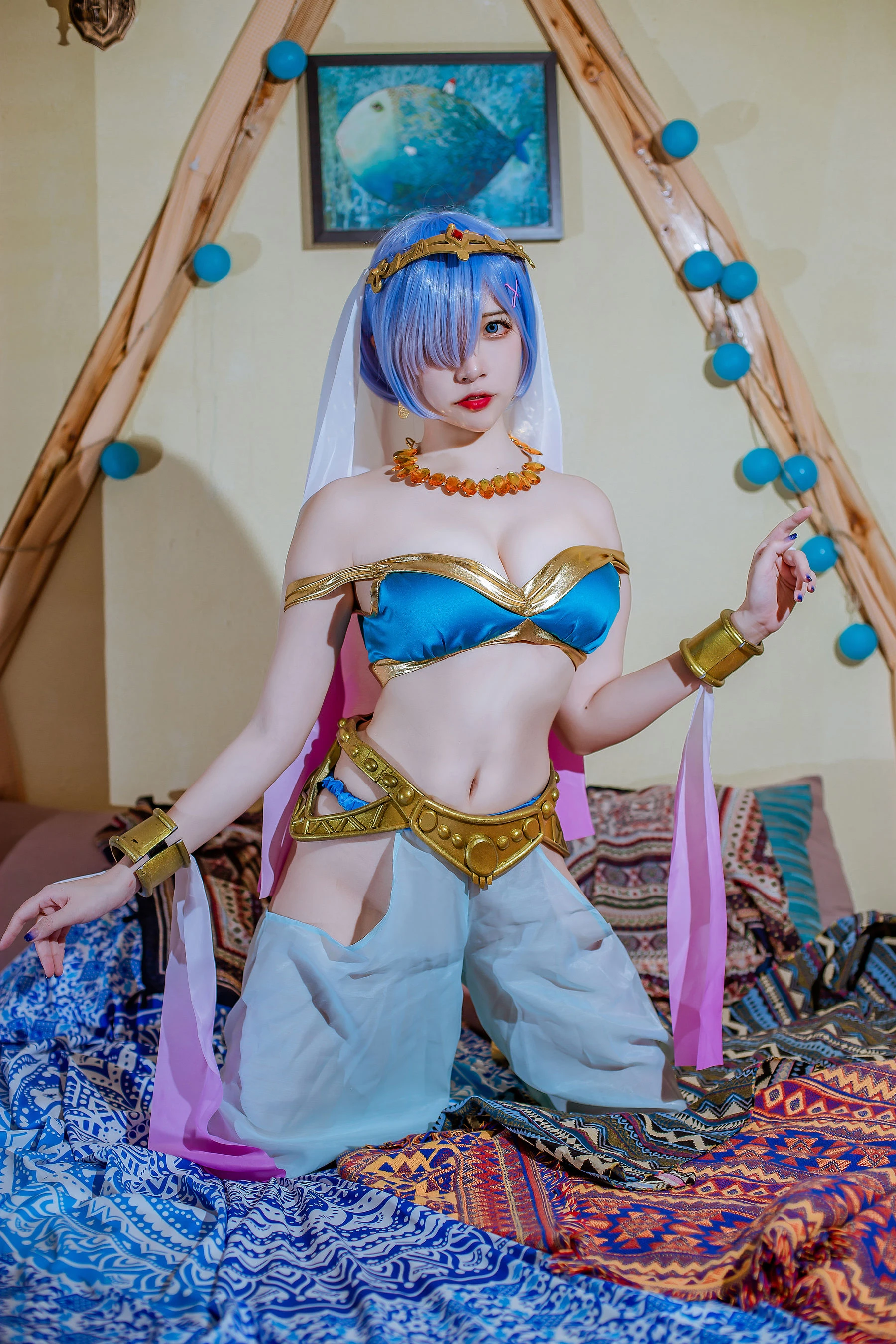 人气Coser二佐Nisa – 蕾姆舞娘插图1