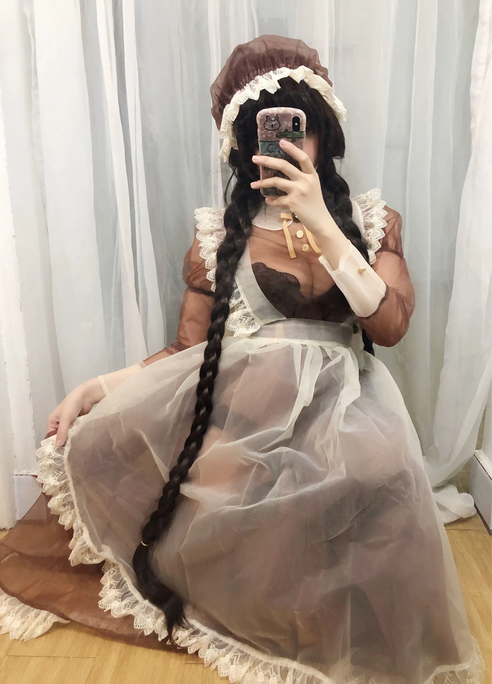 二次元巨乳美女鹿野希 透明女仆插图7