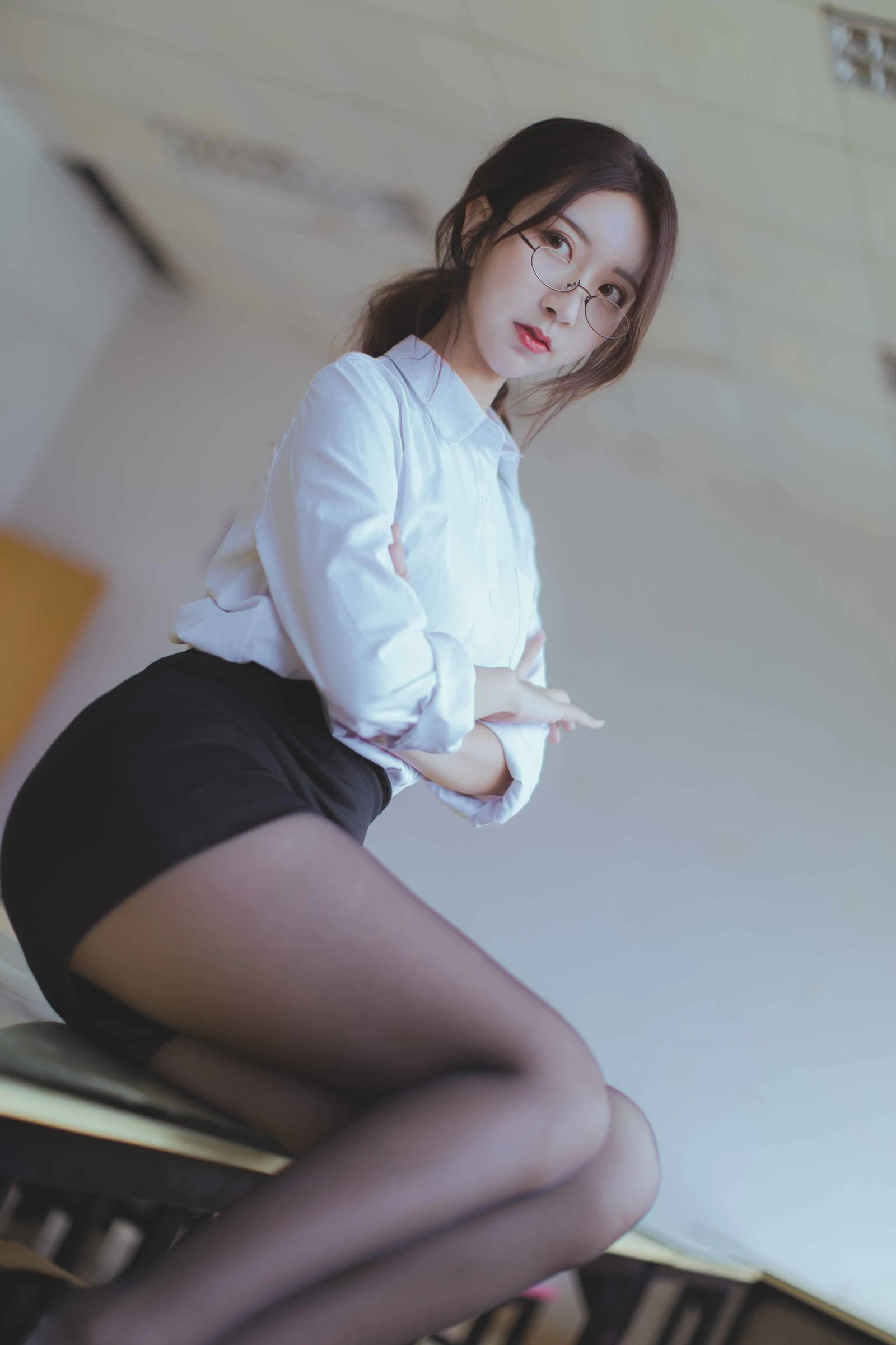 [萝莉COS] 黑川 – 黑丝教师 [43P]插图2