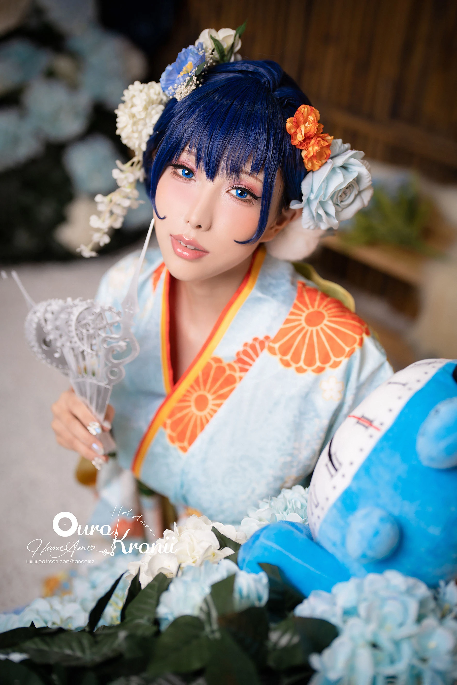Hane Ame 雨波 – Hololive Kronii 時間 Kimono高清在线免费欣赏–微密图社-微密图社