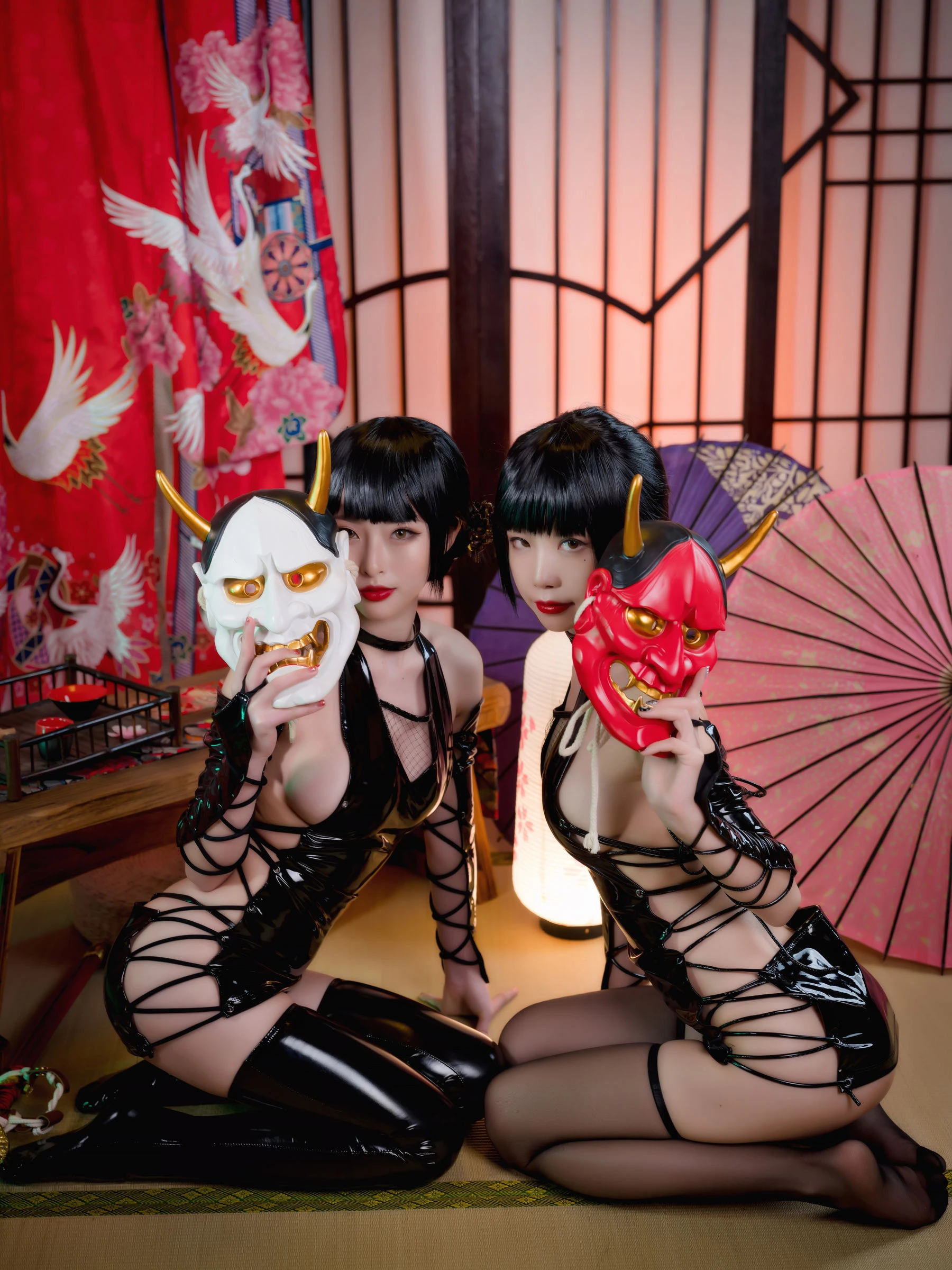 动漫博主水淼aqua&清水由乃 忍者双人插图3