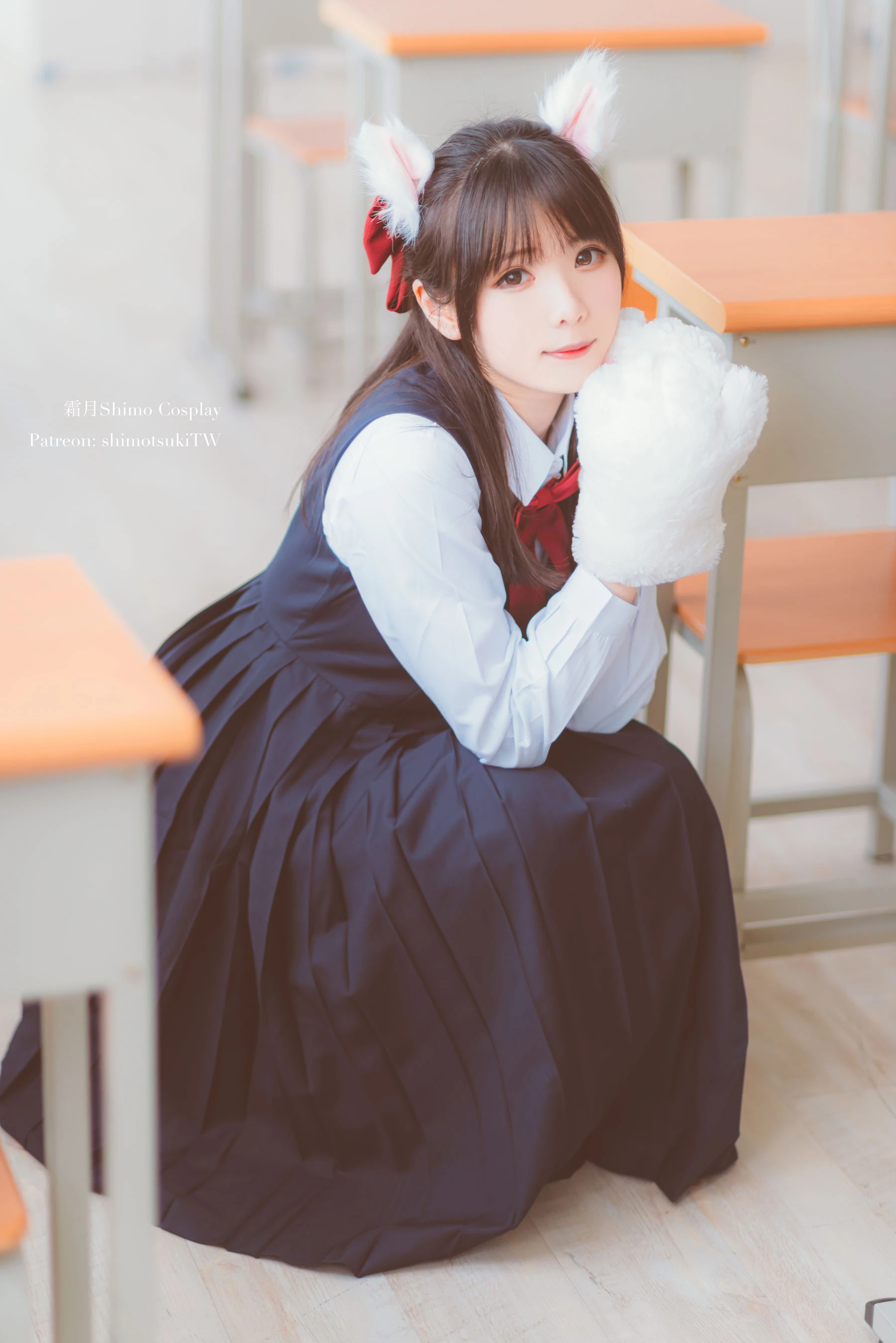 微博妹纸霜月shimo – JK校服的诱惑插图2
