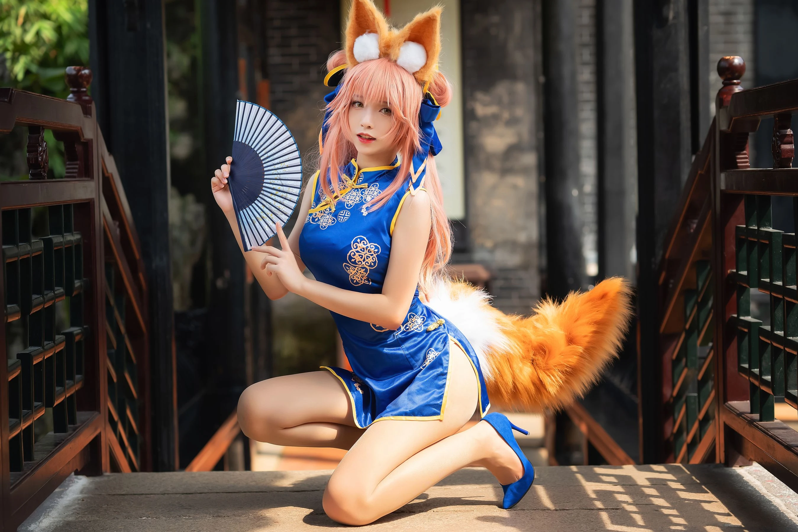 动漫博主大大卷卷小卷 – 玉藻前旗袍 [8P]插图2
