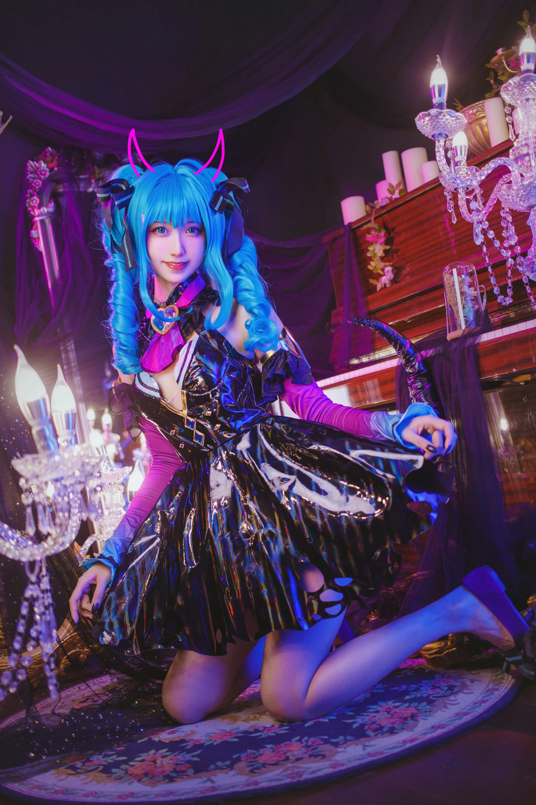 萌系小姐姐木绵绵OwO – miku小恶魔插图1