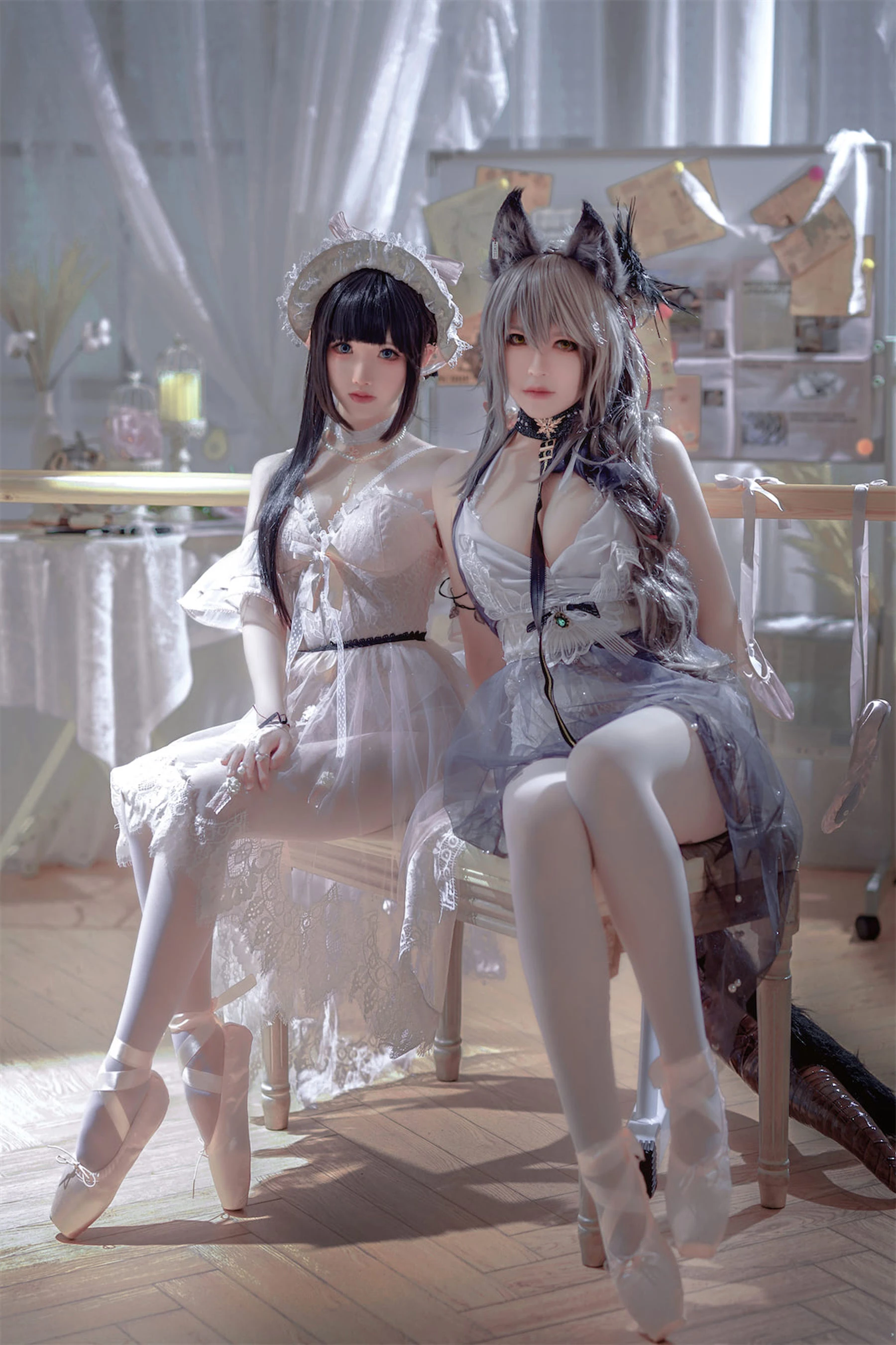 面饼仙儿&半半子 – Arknights 黑x森蚺バレエ高清在线免费欣赏–微密图社-微密图社