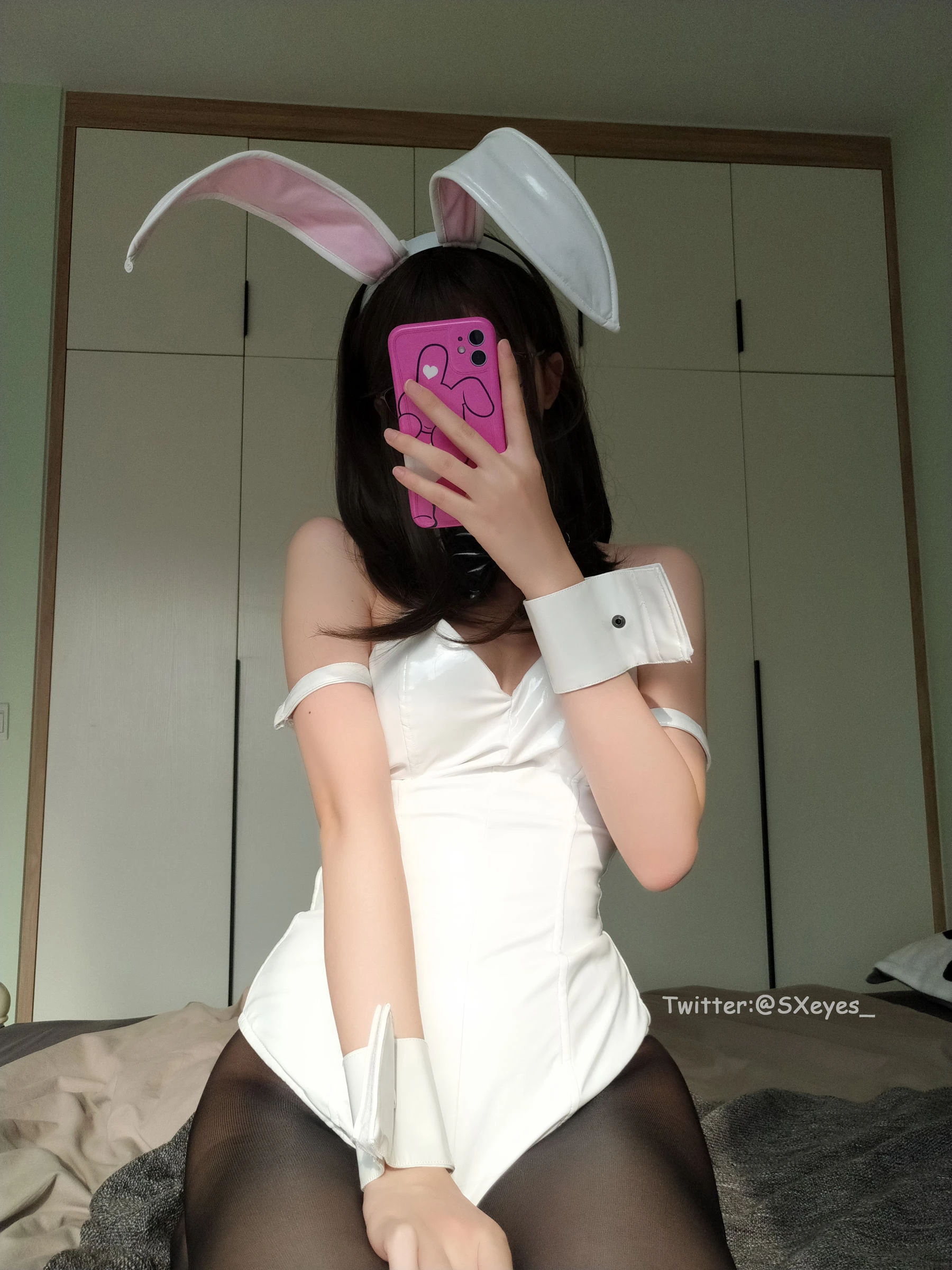 萌妹子眼酱大魔王w – 黑丝兔女郎插图7