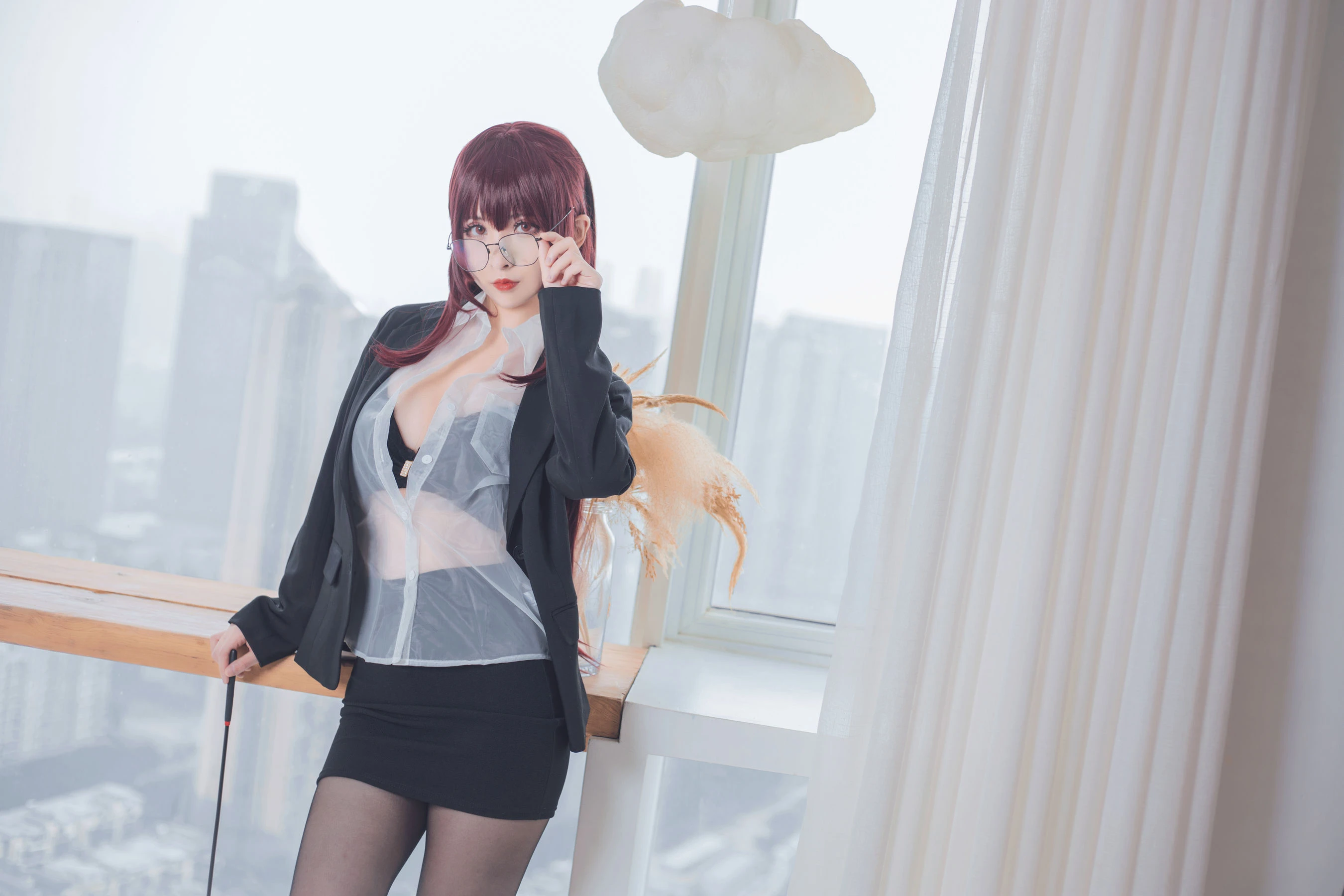 COS福利rioko凉凉子 七夕教师 [19P]插图4