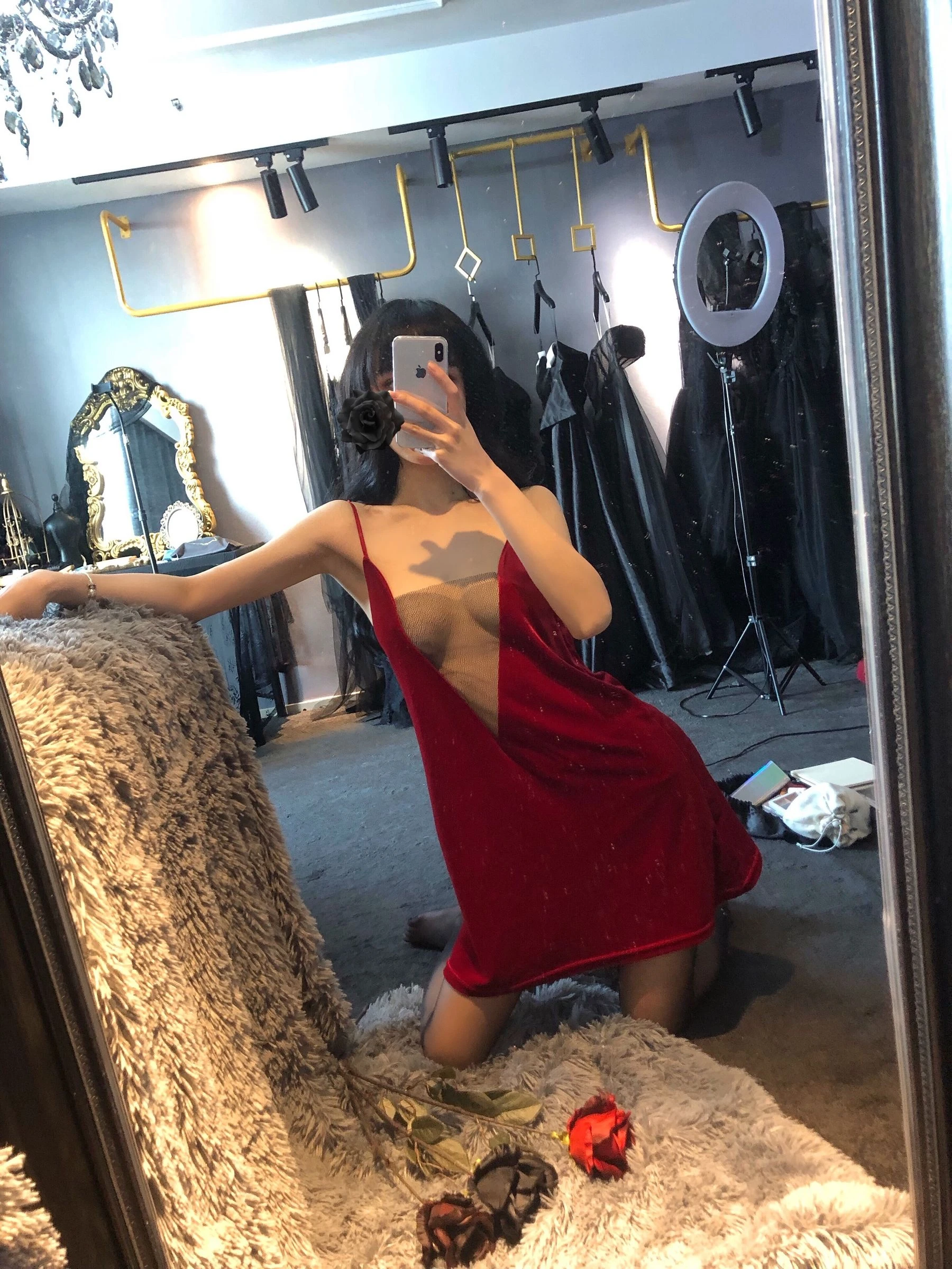 动漫博主阿包也是兔娘 – 红丝绒睡衣高清在线免费欣赏–微密图社-微密图社
