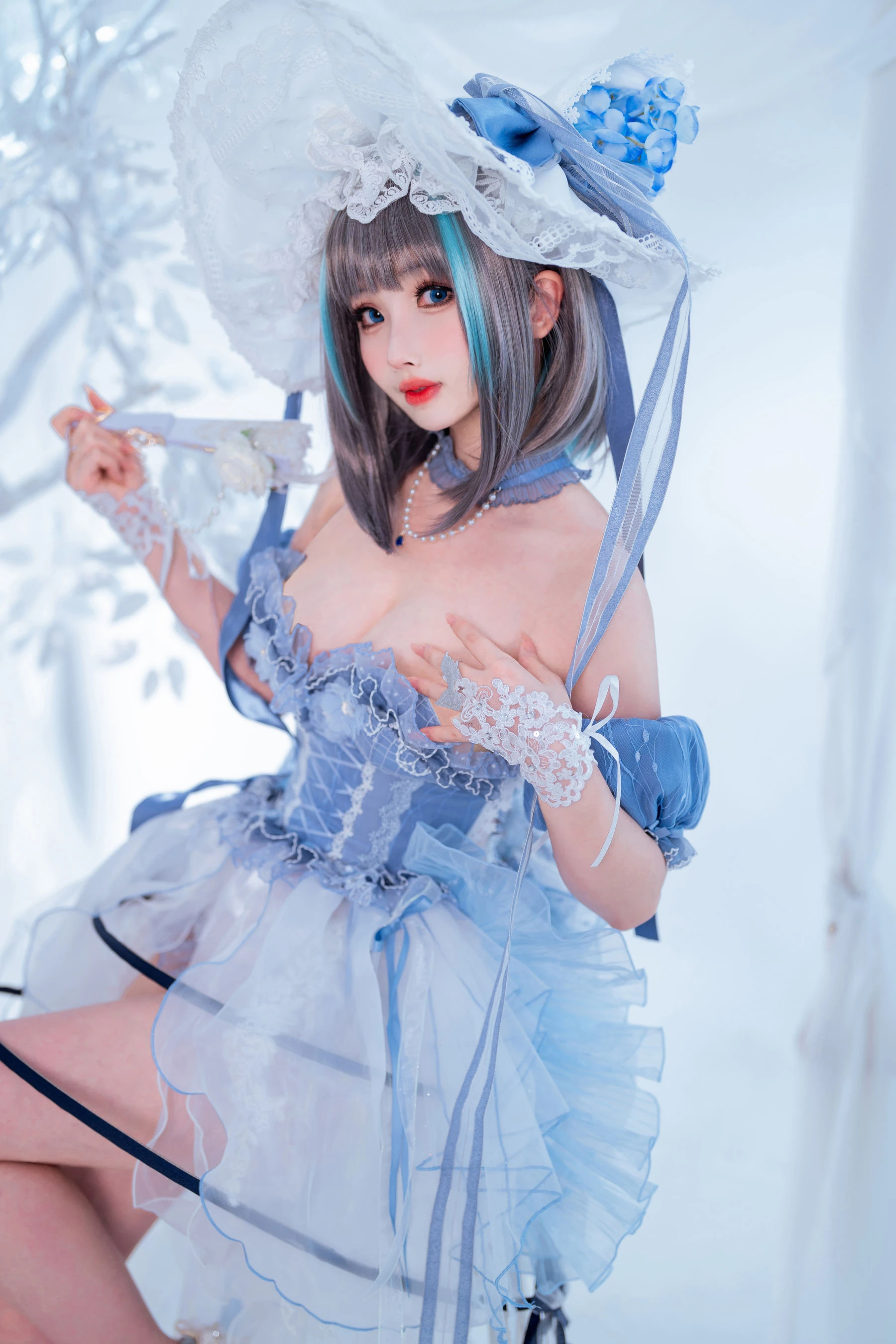COS福利rioko凉凉子(肉扣热热子) – 柴郡冰雪公主 [40P]插图3