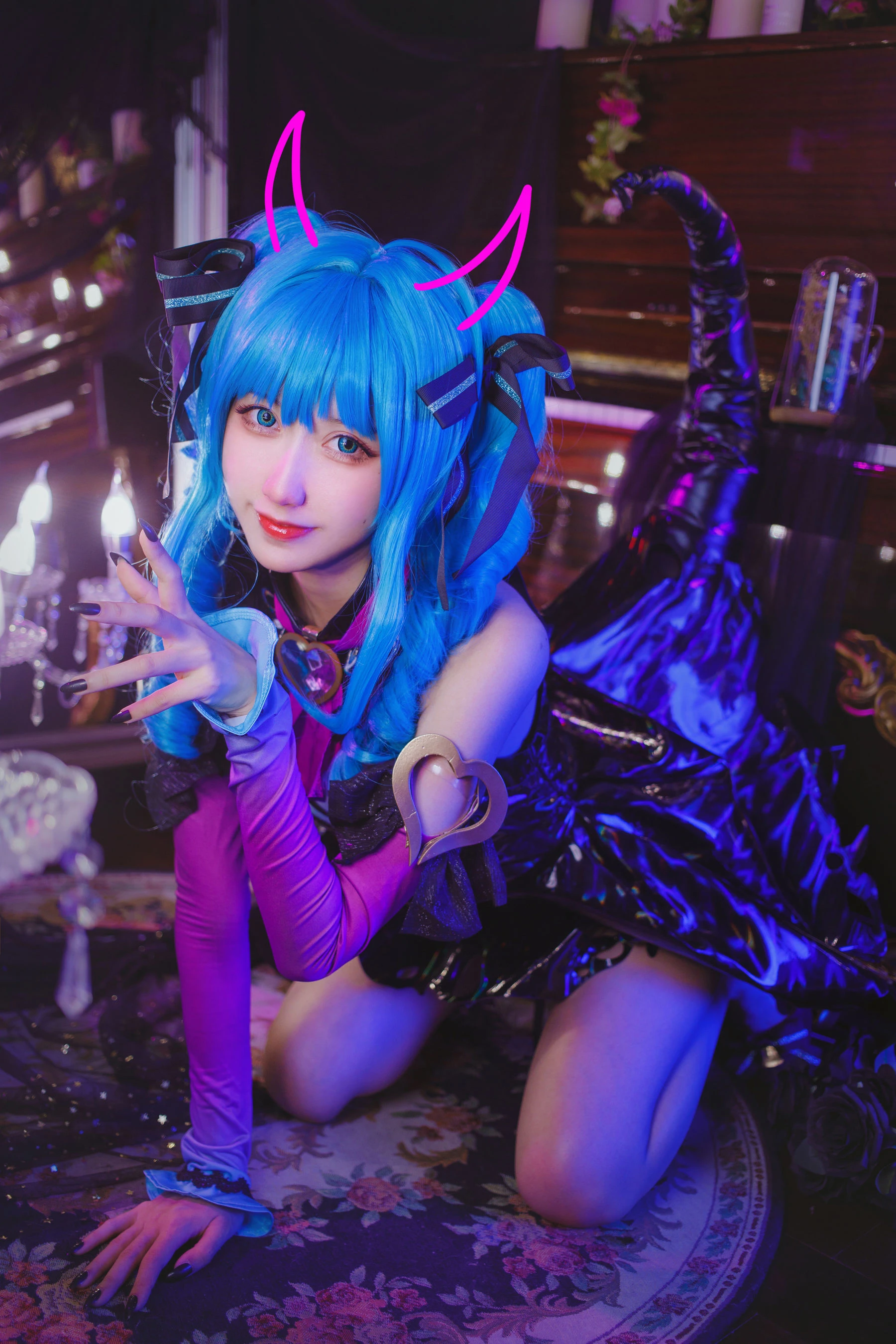 萌系小姐姐木绵绵OwO – miku小恶魔插图7