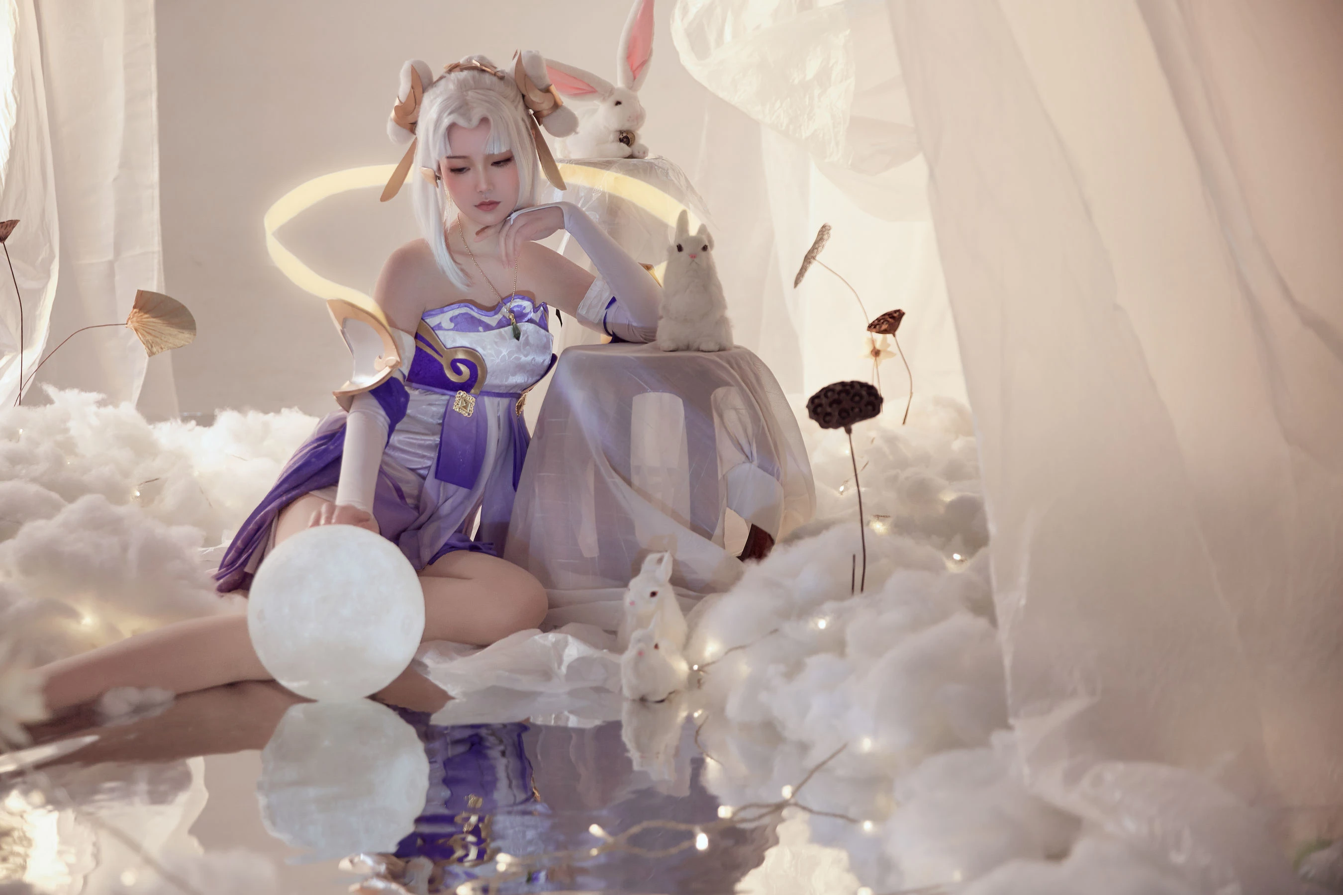 人气coser戚顾儿MIKI 王者荣耀 嫦娥插图5