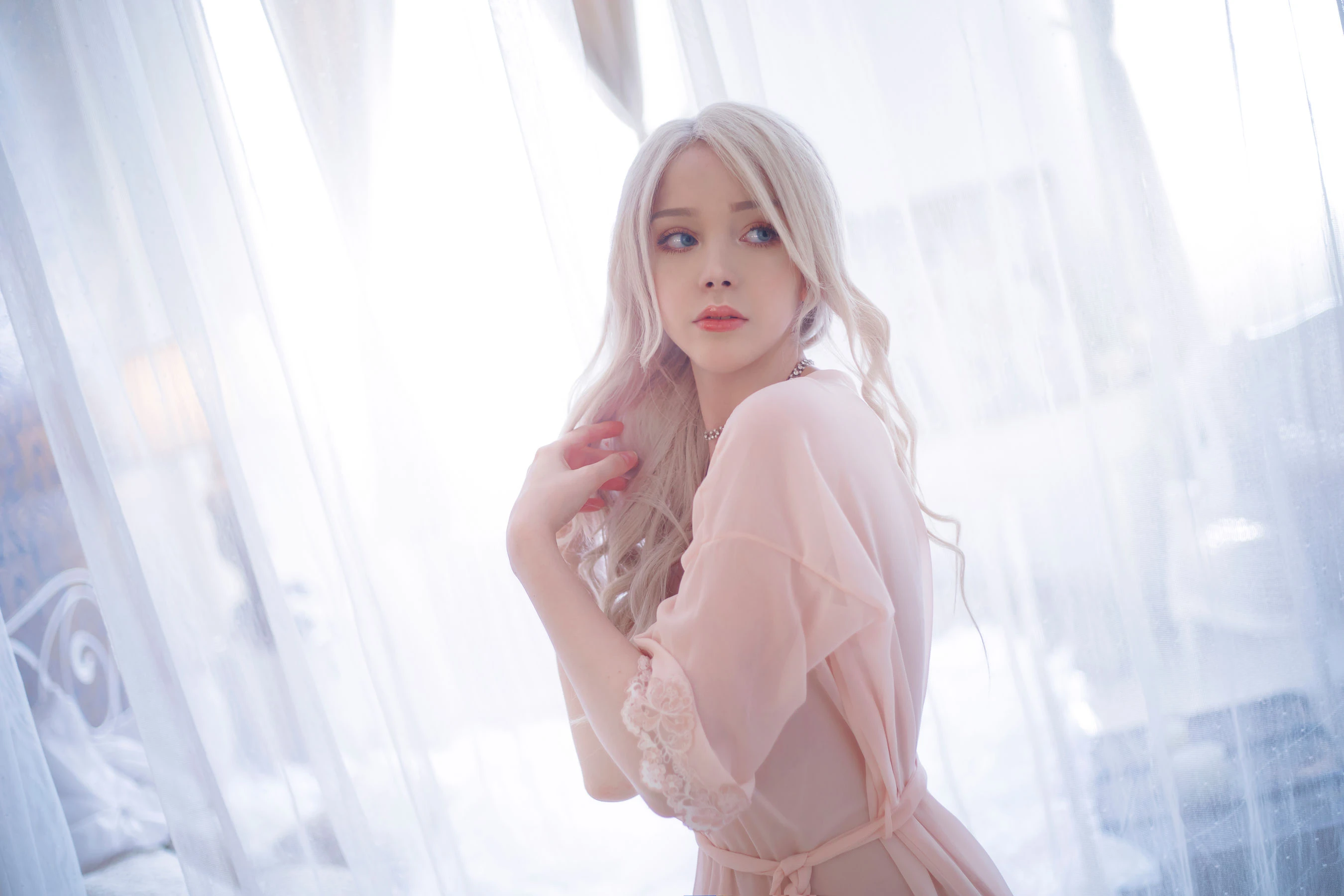 国外美女SayaTheFox – 粉色套裝 [15P]插图6