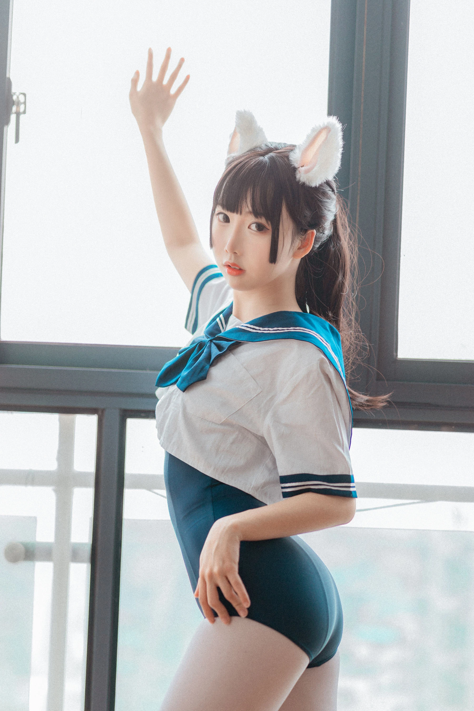 可爱人气Coser面饼仙儿 – 水手服 死库水插图6